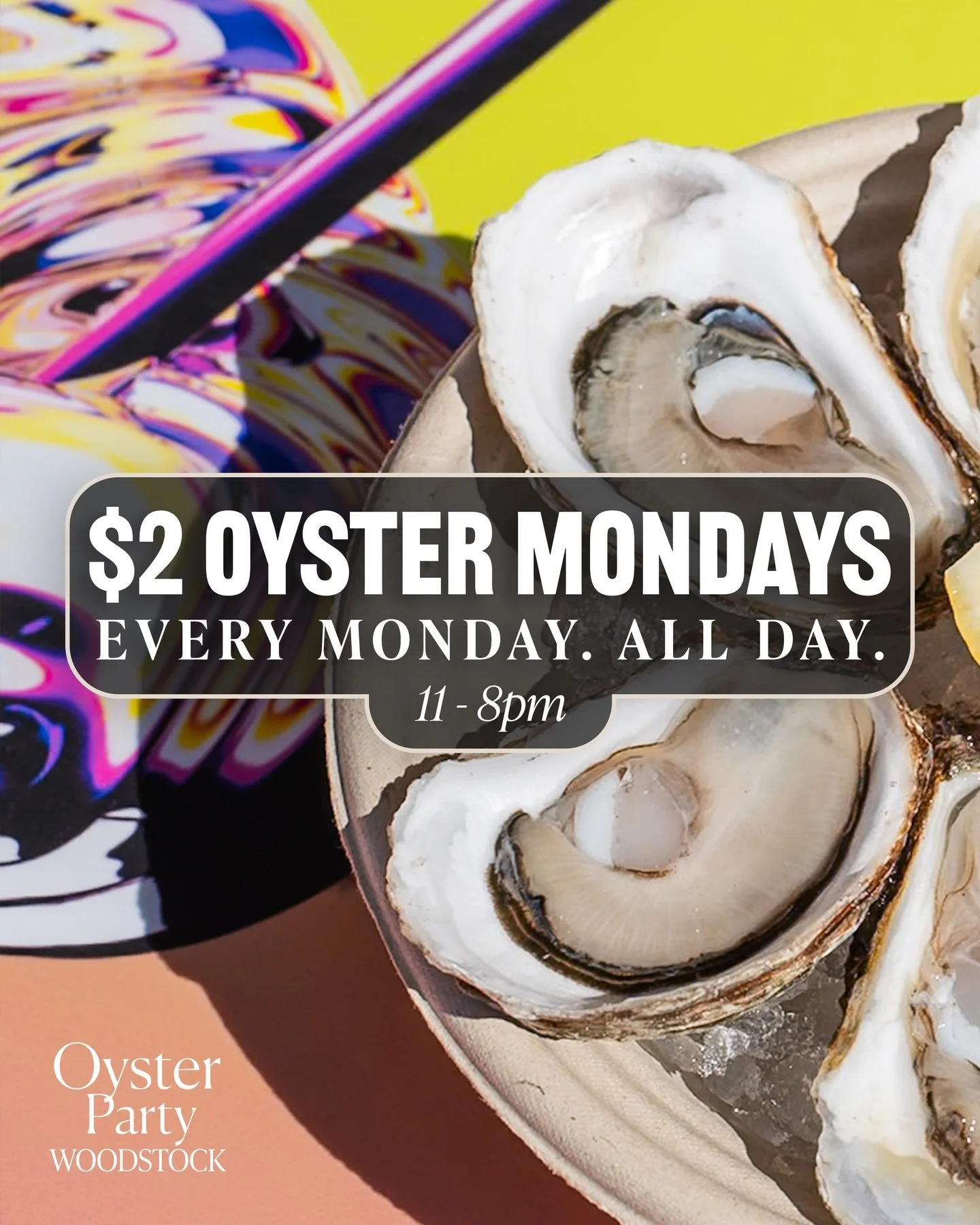 Start your week on a high note. ✨ $2 oysters all day! 🦪

📍1802B NY-28
Woodstock, NY 12498