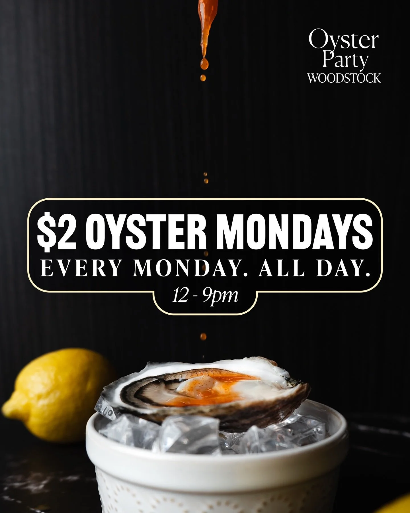 ✨ $2 oysters on a Monday?! 🤩 We&rsquo;ll see you at the raw bar! 🦪

📍1802B NY-28
Woodstock, NY 12498