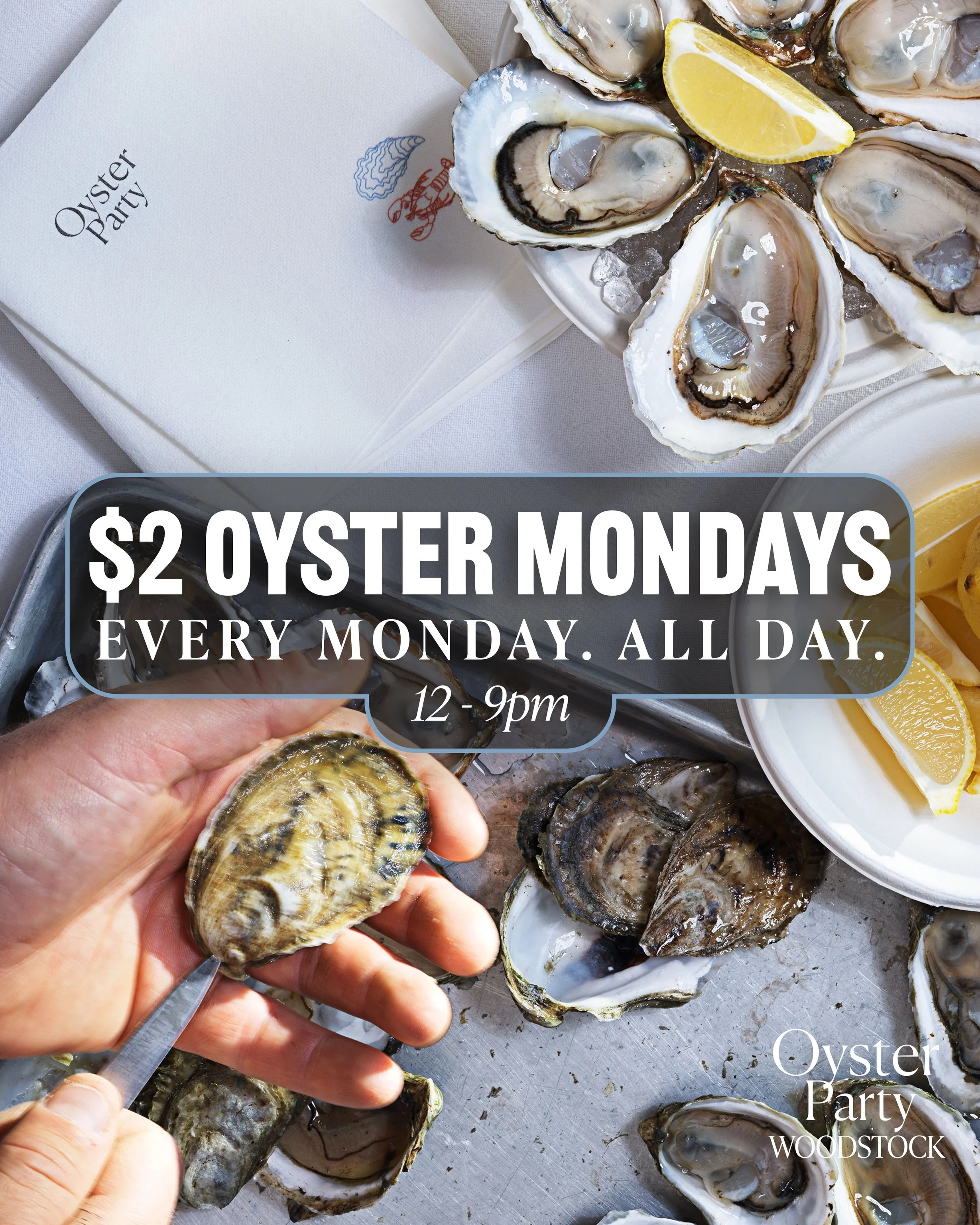 The day you won&rsquo;t want to miss: $2 oysters all day. 🦪 See you at the raw bar! 

📍1802B NY-28
Woodstock, NY 12498