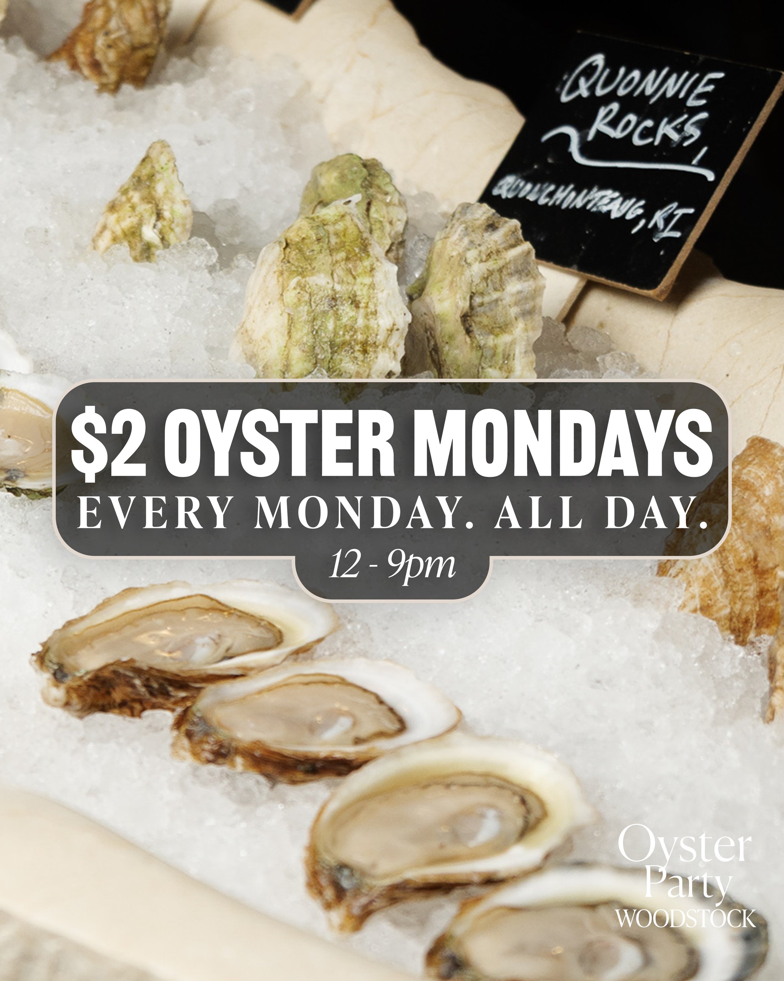 🦪 Is there a better way to start your week? ✨ $2 oysters all day. See you at the raw bar!

📍1802B NY-28
Woodstock, NY 12498