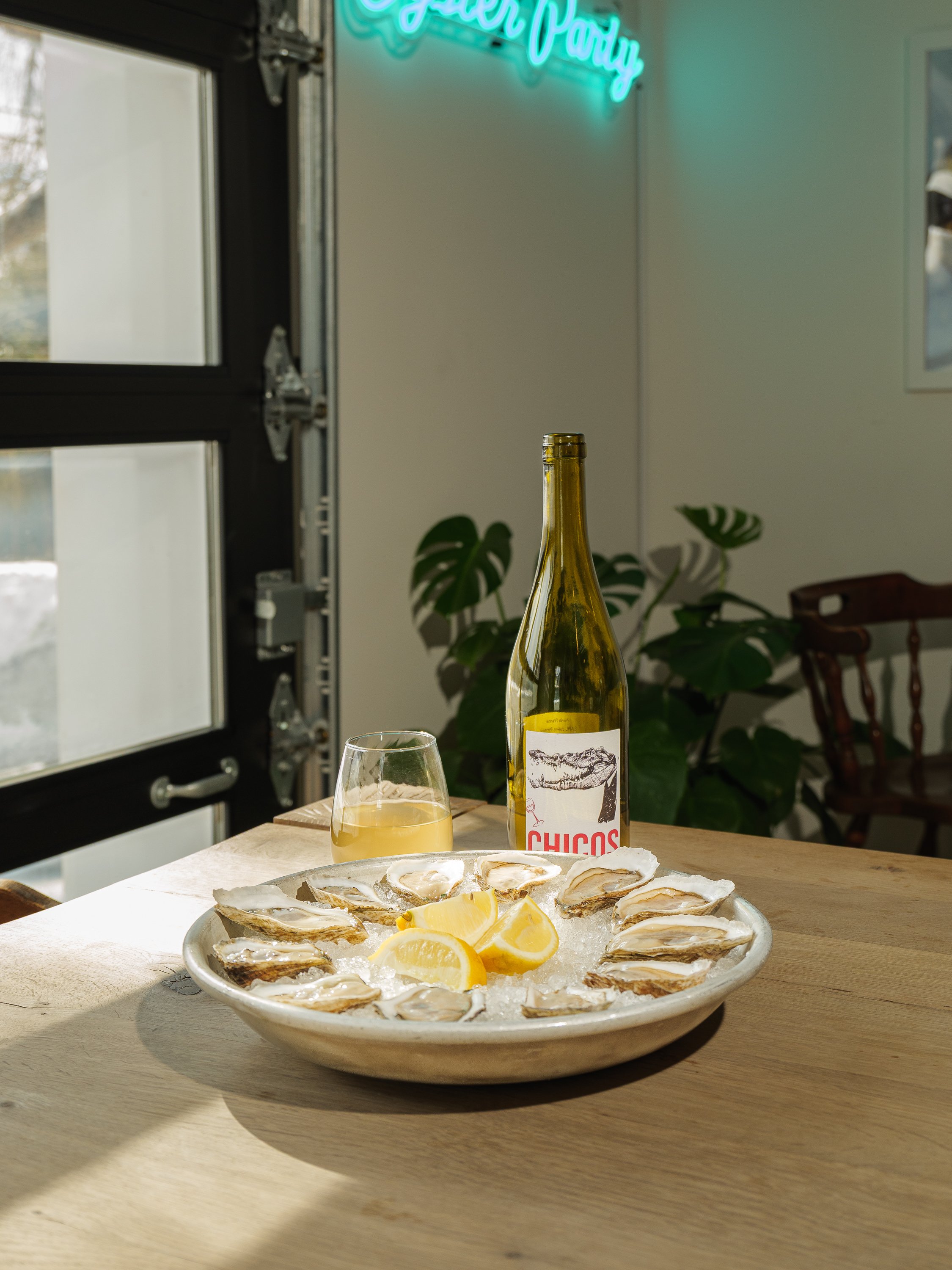 Oyster Party Woodstock oysters and wine