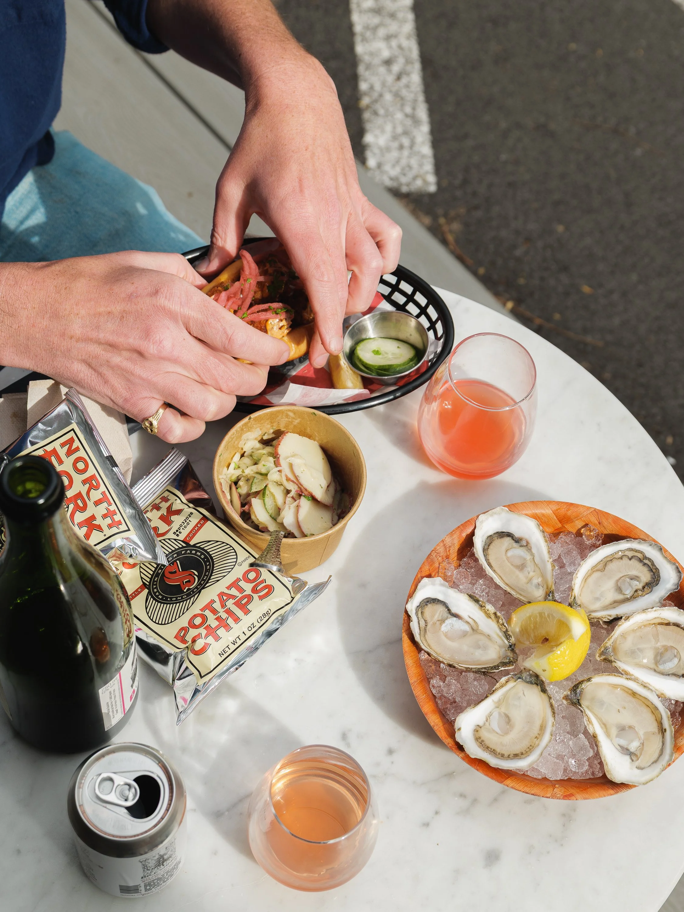 Oyster Party Woodstock outdoor dining