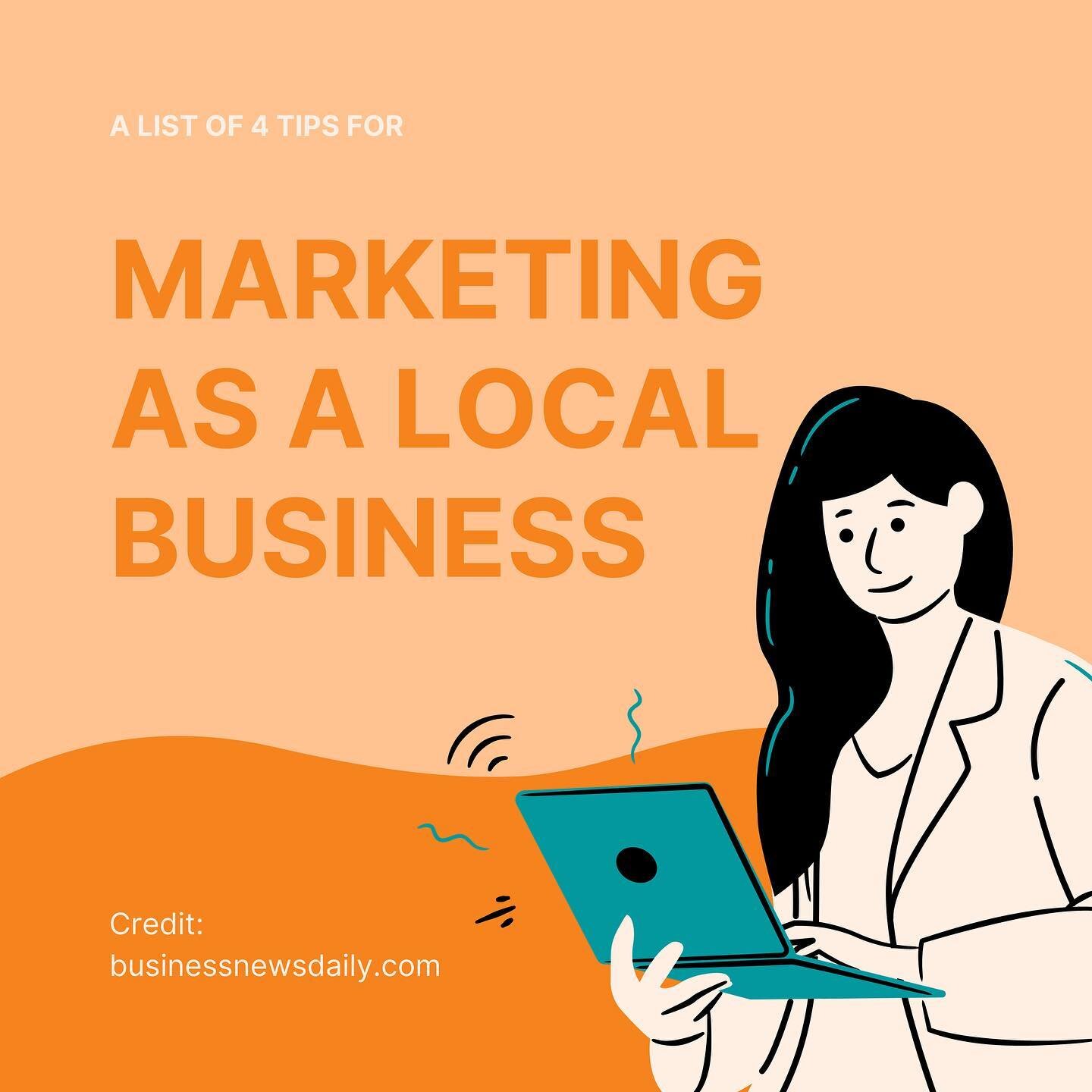 Local businesses don't always follow the same marketing plan as the big guys. Here are some strategies for your next marketing move.

Credit: https://www.businessnewsdaily.com/15770-local-marketing-strategies-for-small-business.html

#Brandsformation