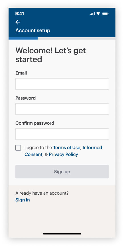 Create an account