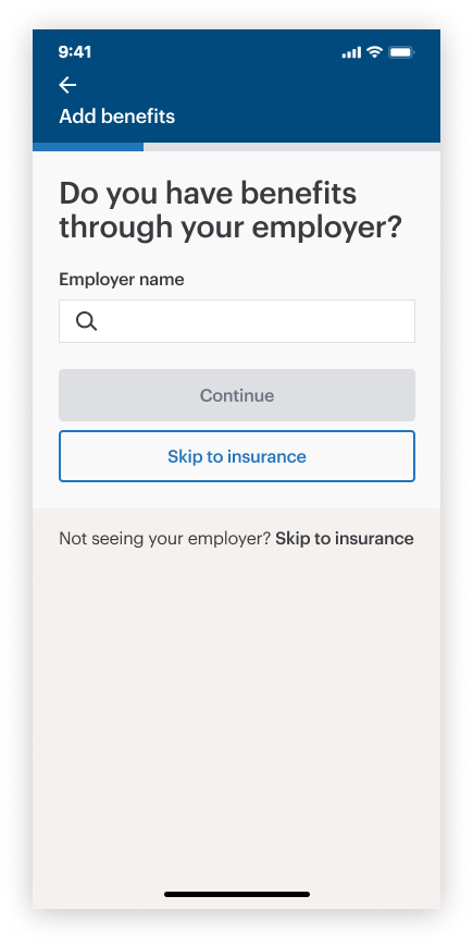 Add employer benefits