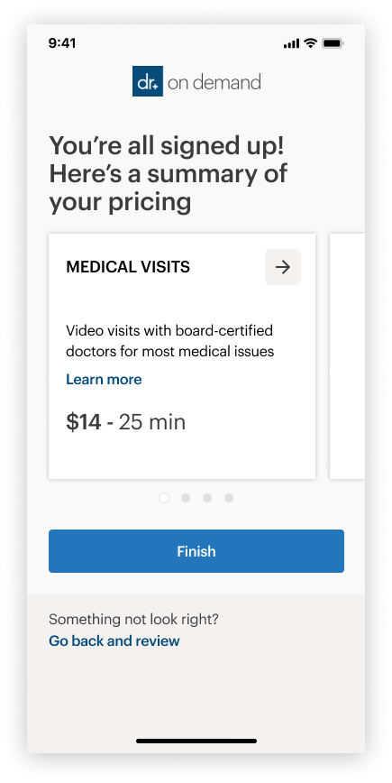 Pricing summary