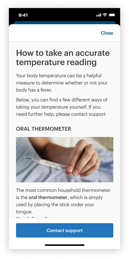 “How-to” modal