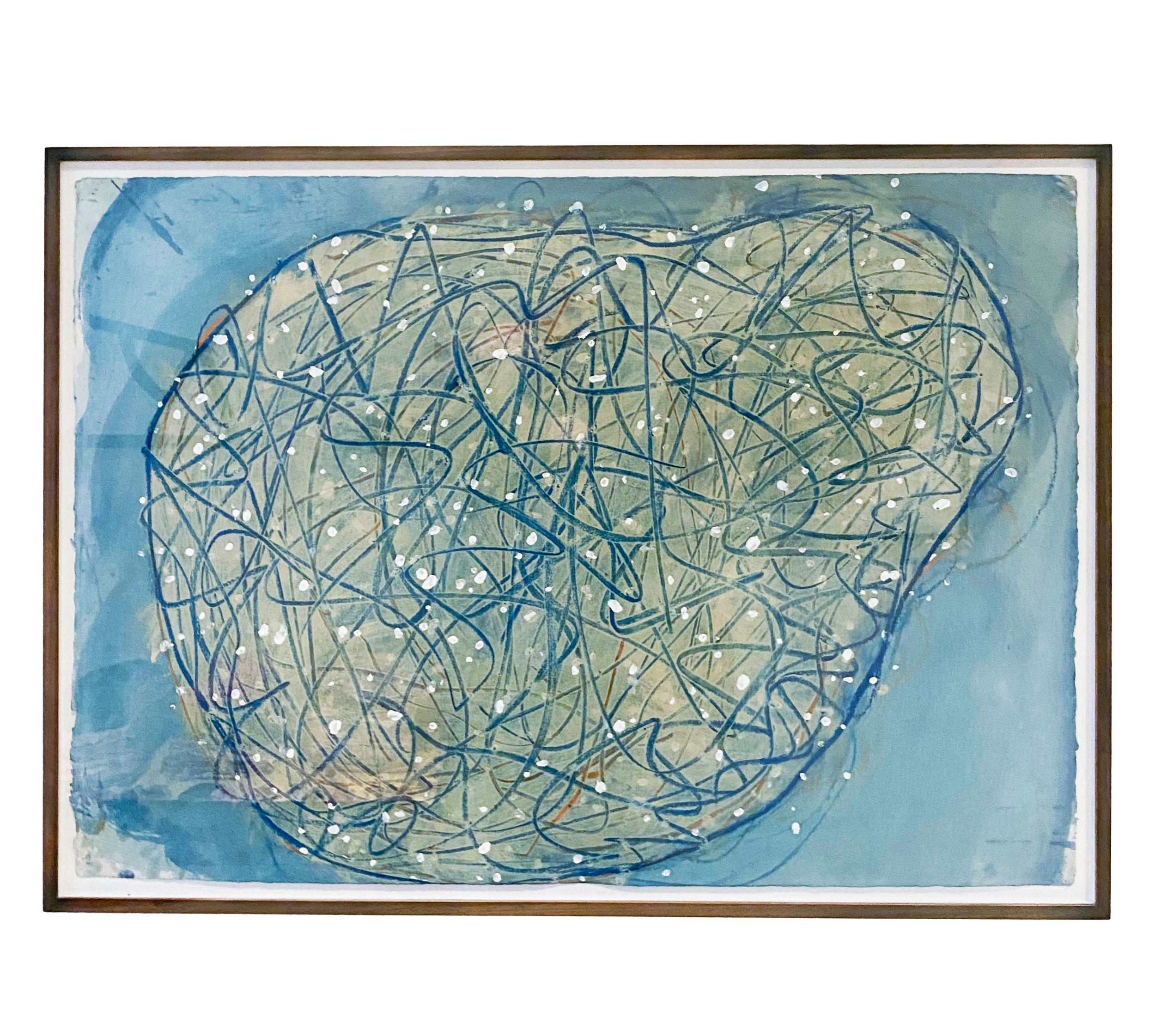 John Torreano (b. 1941),
Untitled (Green), 1977,
Acrylic and watercolor on paper,
Signed & dated verso,
Paper: 29 x 41 inches,
Frame: 32 x 43 3/4 inches