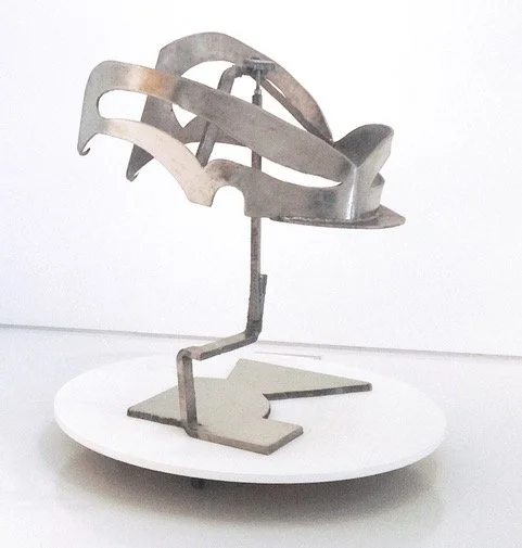 MARK DI SUVERO (1933 -), Hamlet's Ghost, 2007, Titanium, H 52 x W 39 x D 41 inches