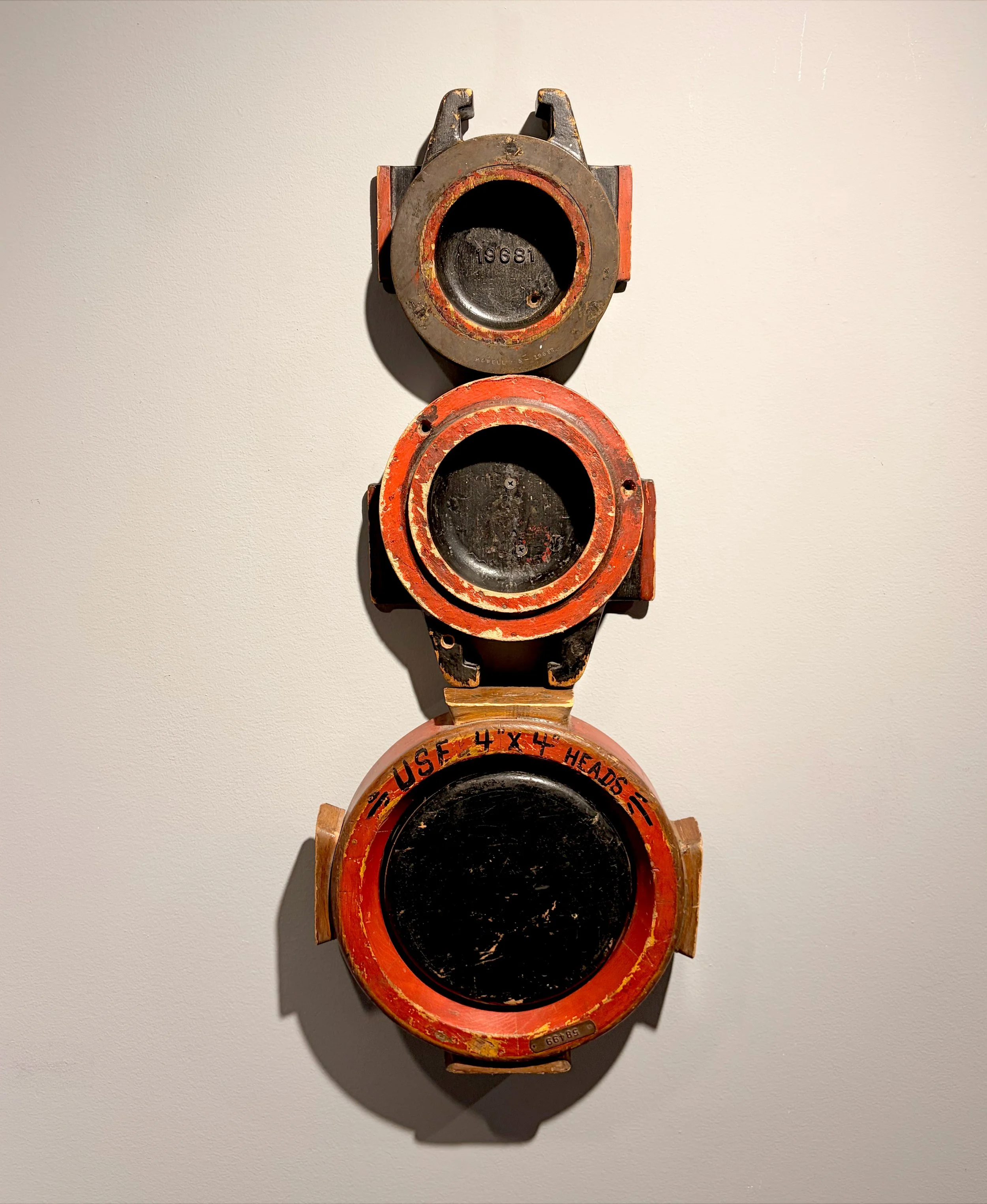 Space Devil World Headquarters, 2010,
Wood-milled industrial foundry patterns,
28 x 10 inches