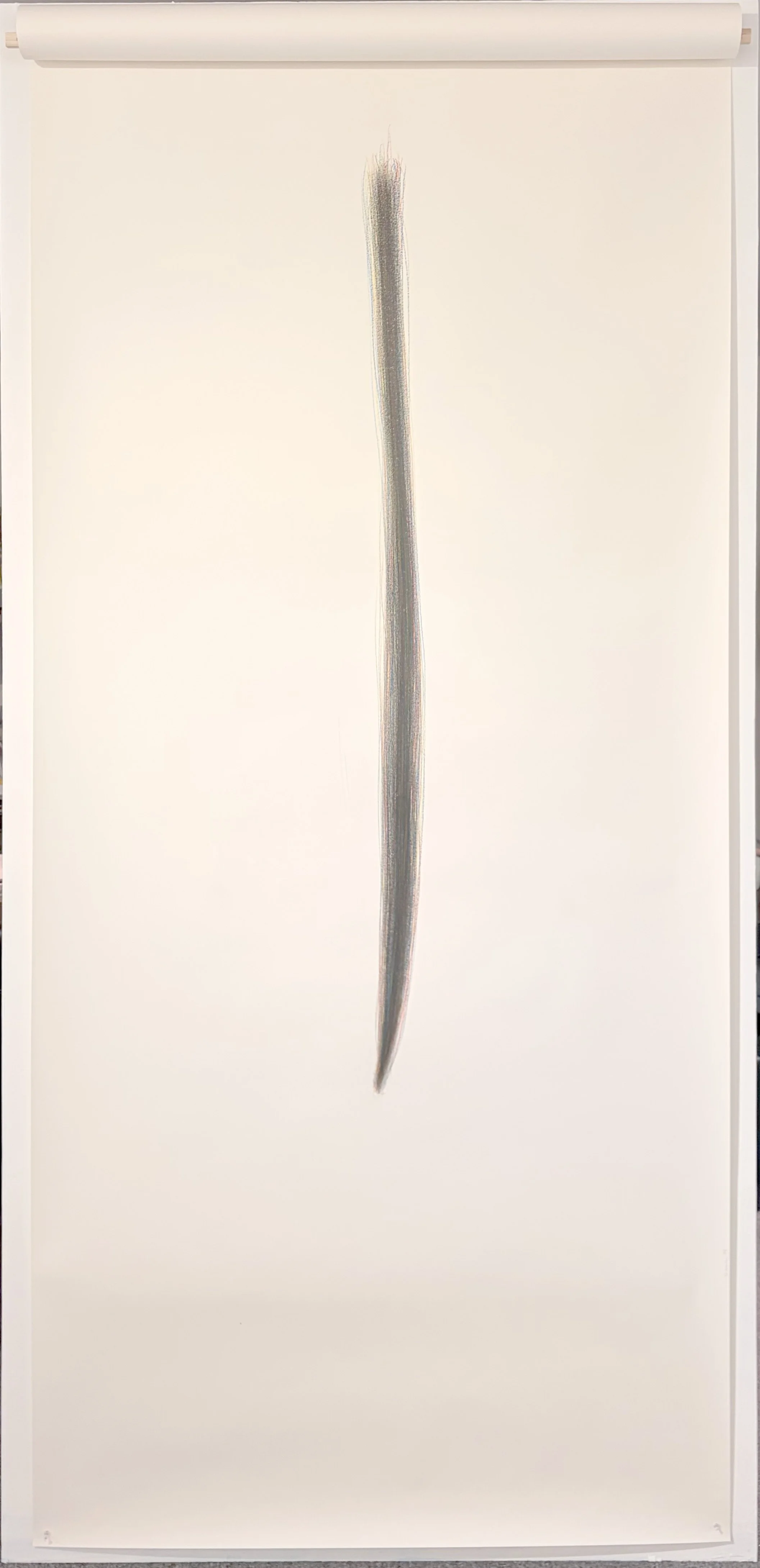 Drawing a Line as Far as I Can Reach (Tree), 1998,
Color pencil on paper,
42 1/4 x 94 inches