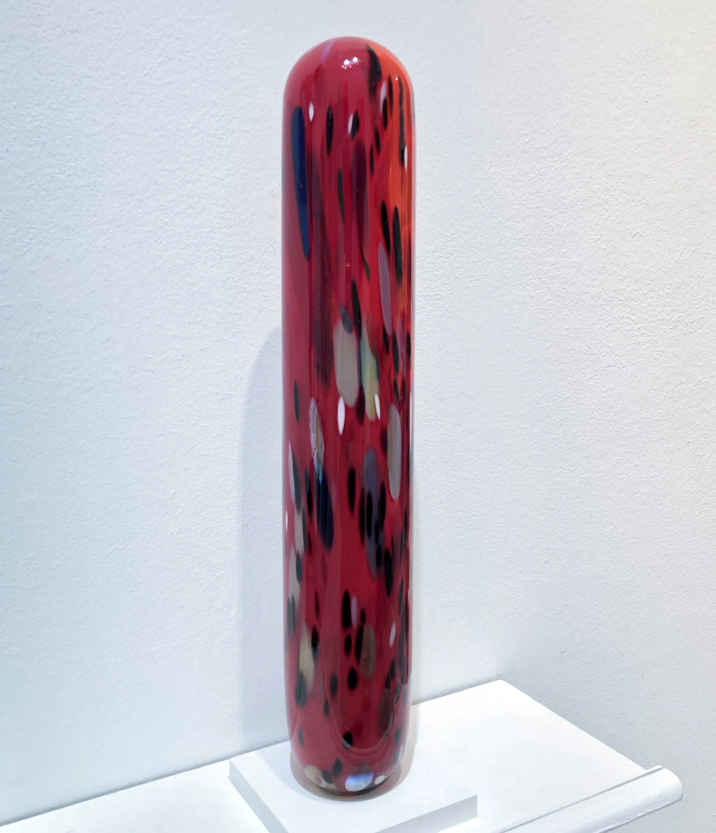 John Torreano (b. 1941),
Untitled (Red), 2020,
Hand blown glass,
Signed & dated on base,
16 x 5 x 5 inches 