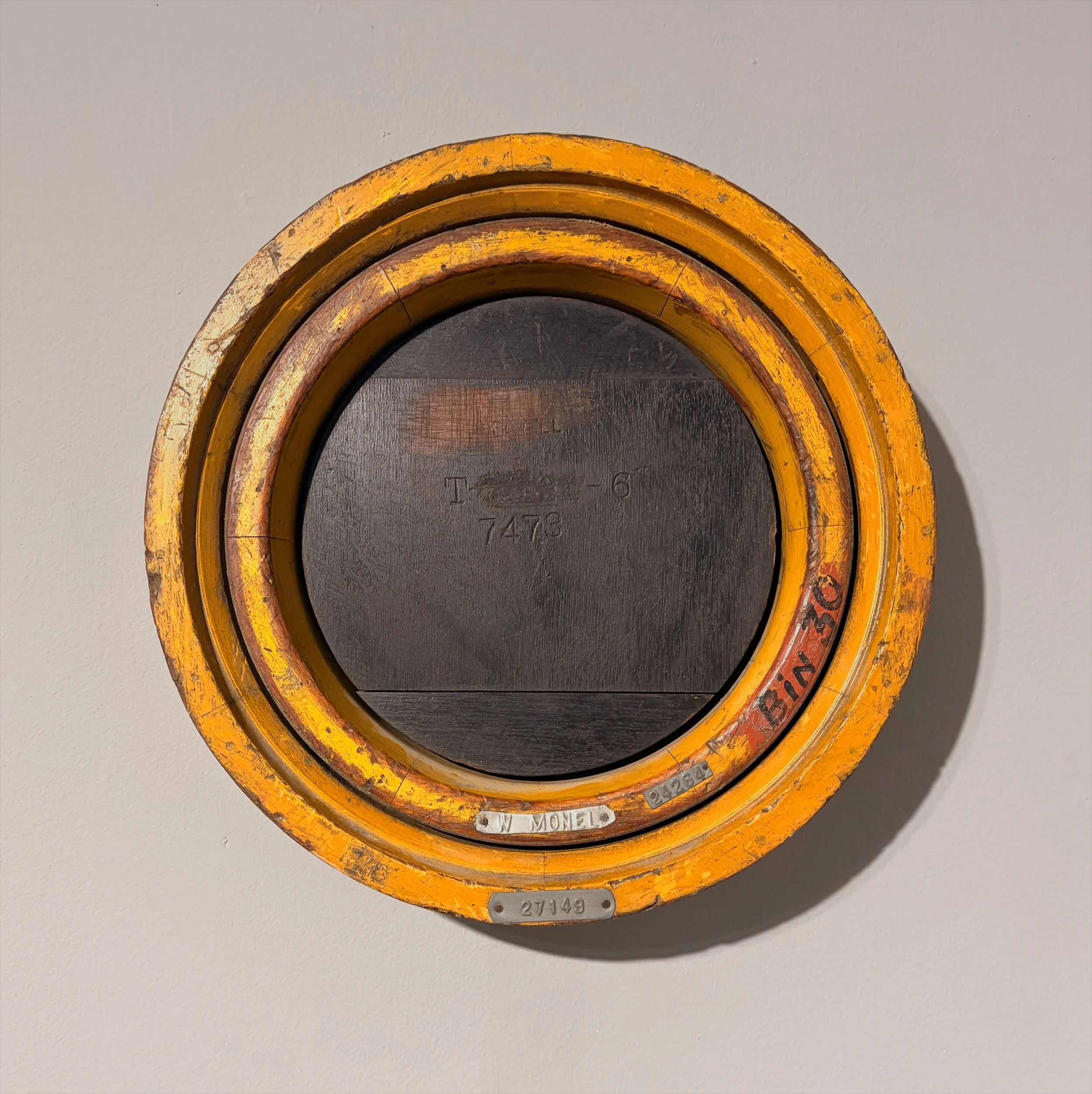 Black Sun, 2015,
Wood-milled industrial foundry patterns,
12 x 12 inches