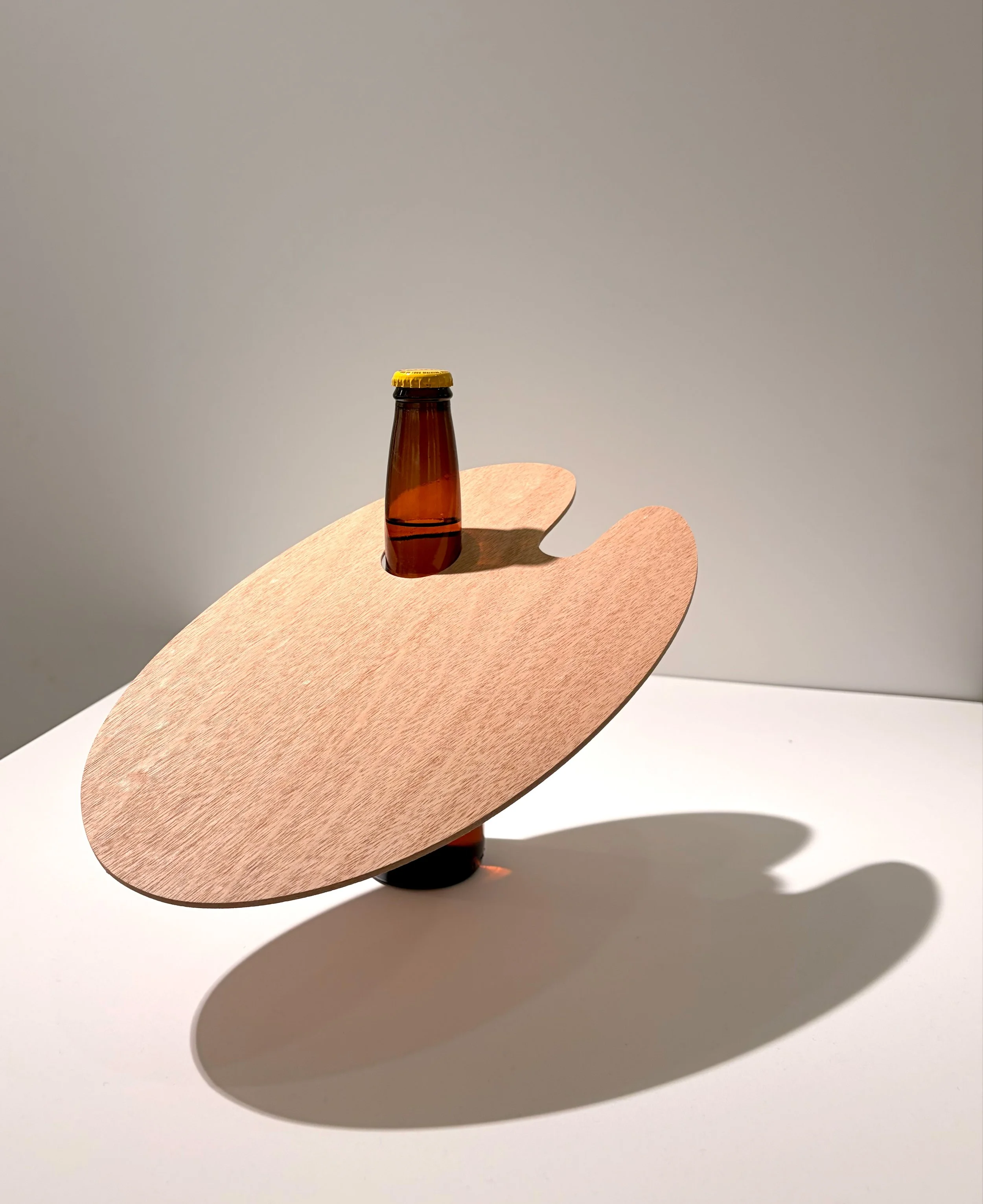 Beer Art, 2026,
Palette, Pacifico beer,
Edition of 6, 1/6,
9 1/2 x 11 1/2 x 8 inches