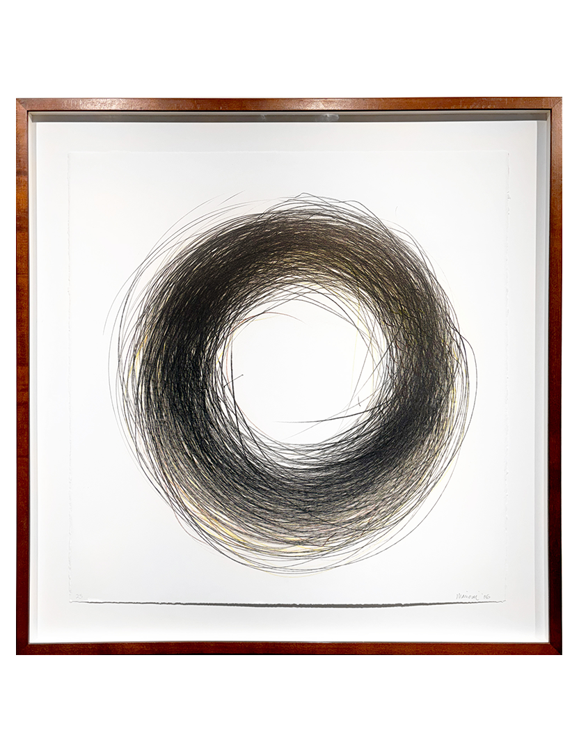 Tom Marioni (b. 1937), Out of Body Drawing (#25 Clock), 2006, Pencil and color pencil on paper, 23 1/4 x 22 1/4 inches