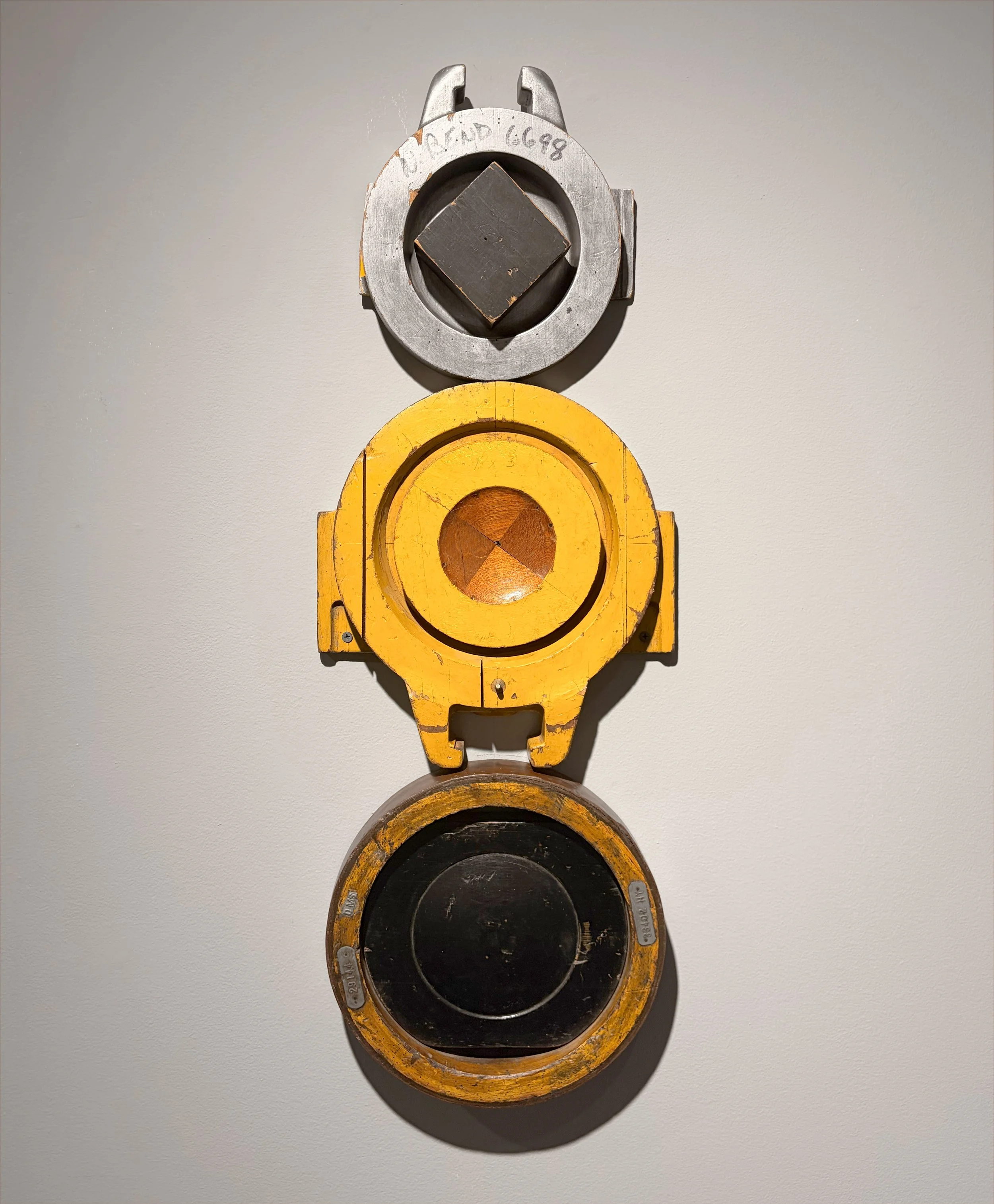 Yellow Space Devil World Headquarters, 2010,
Wood-milled industrial foundry patterns,
30 x 11 inches