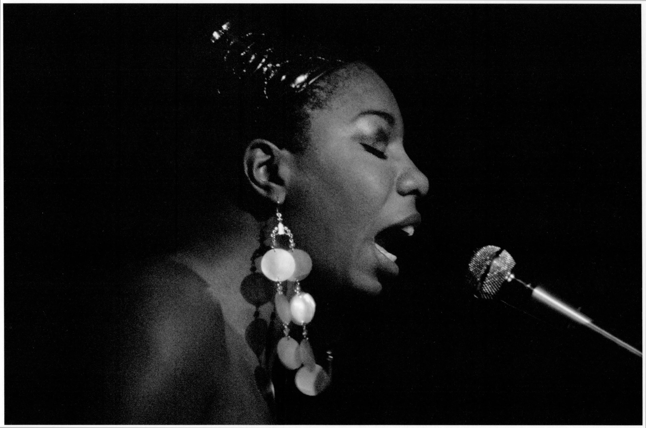 Ave Pildas (b. 1939), Nina Simone (Chicago, Illinois), 1968, Epson Ultra Premium Luster Photo Paper, Edition of 3, 1/3, Photo: 19 x 13 inches