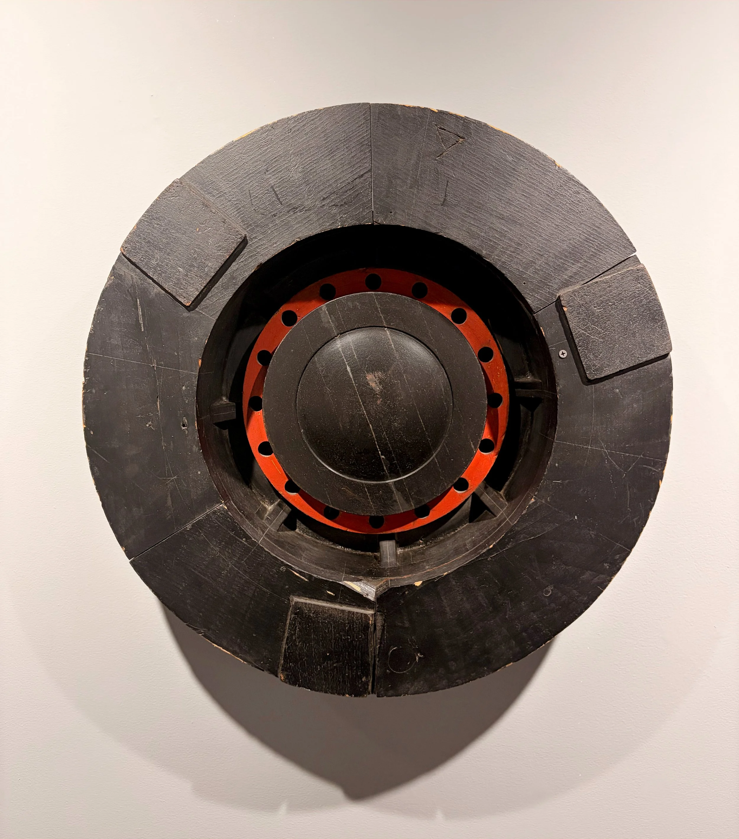 Black Dot, 2010,
Wood-milled industrial foundry patterns,
25 x 25 inches