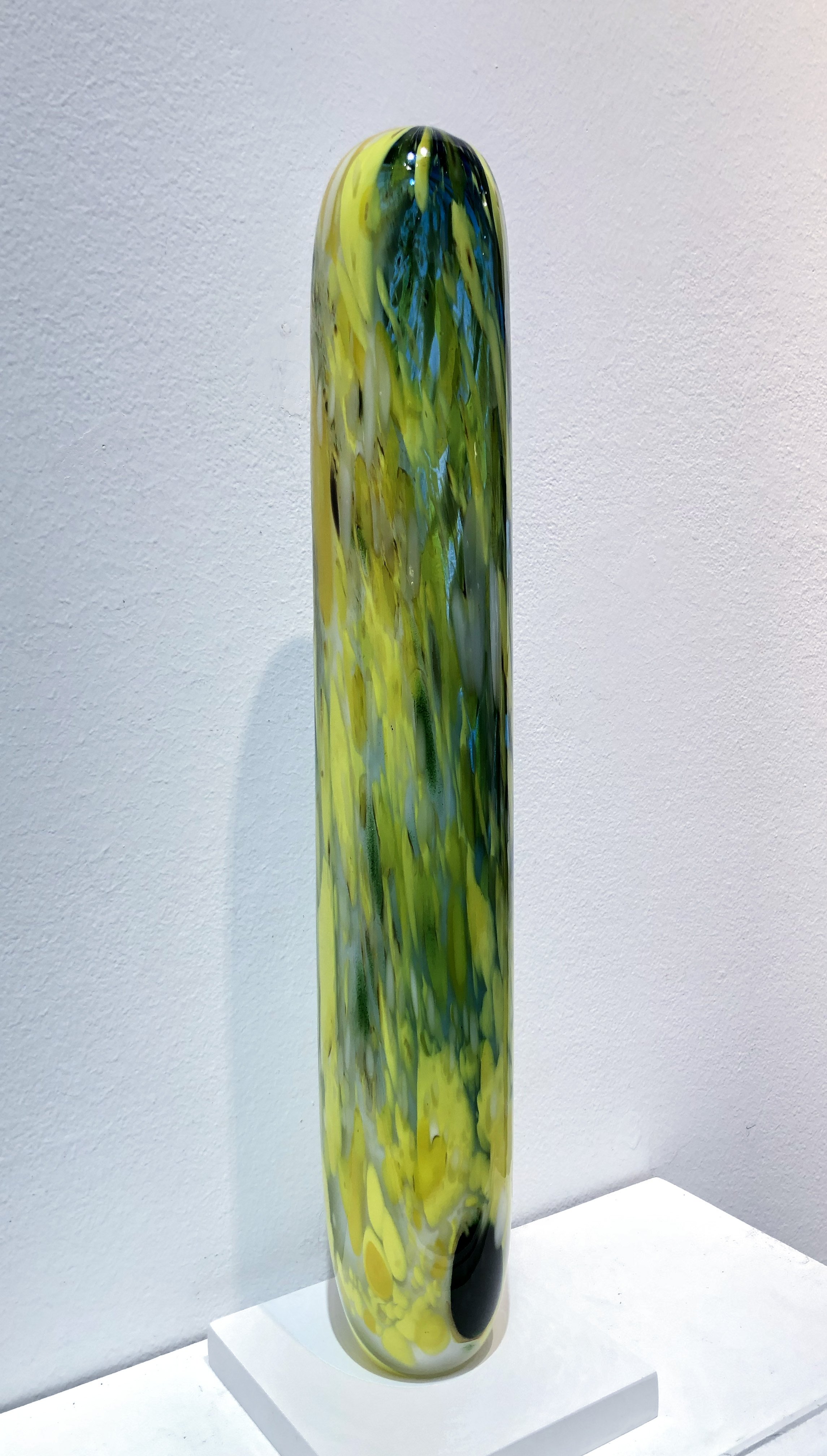 John Torreano (b. 1941),
Untitled (Yellow-Green), 2020,
Hand blown glass,
Signed & dated on base,
18 x 5 x 5 inches
