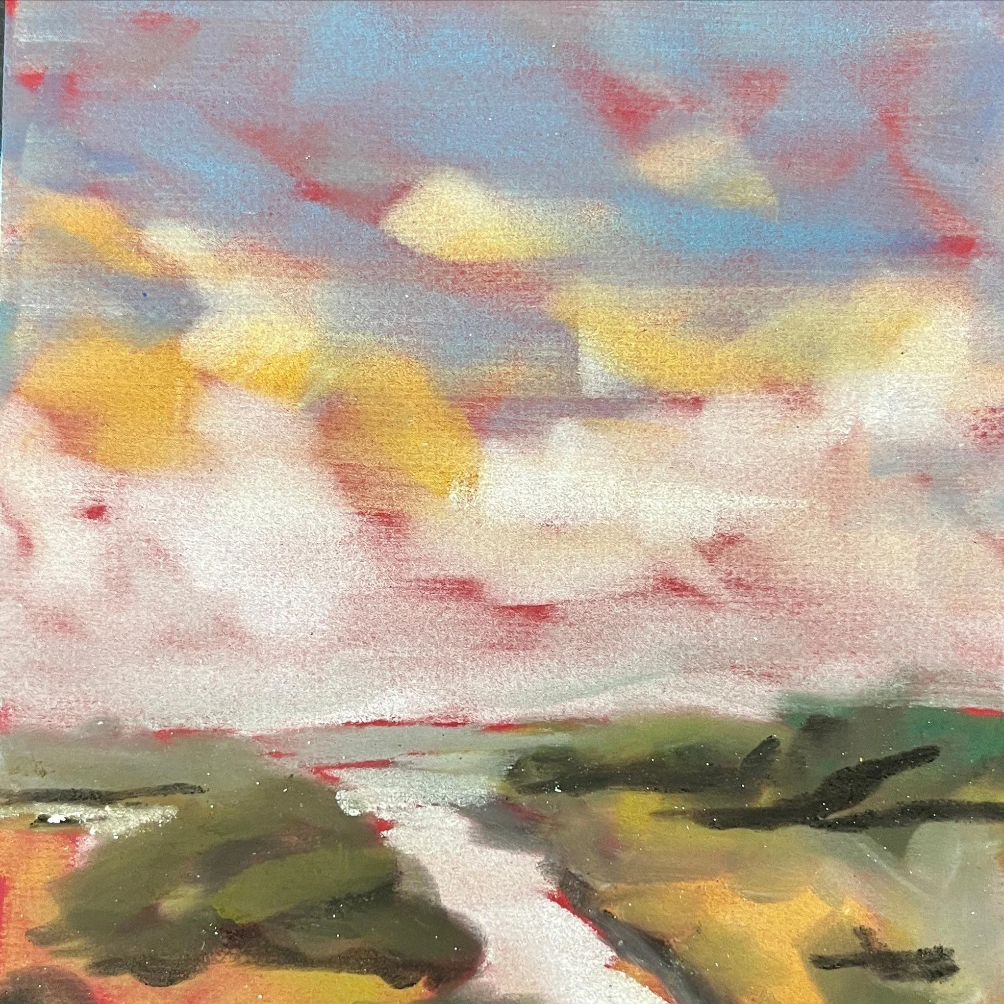 Pan pastels! So easy to be painterly!