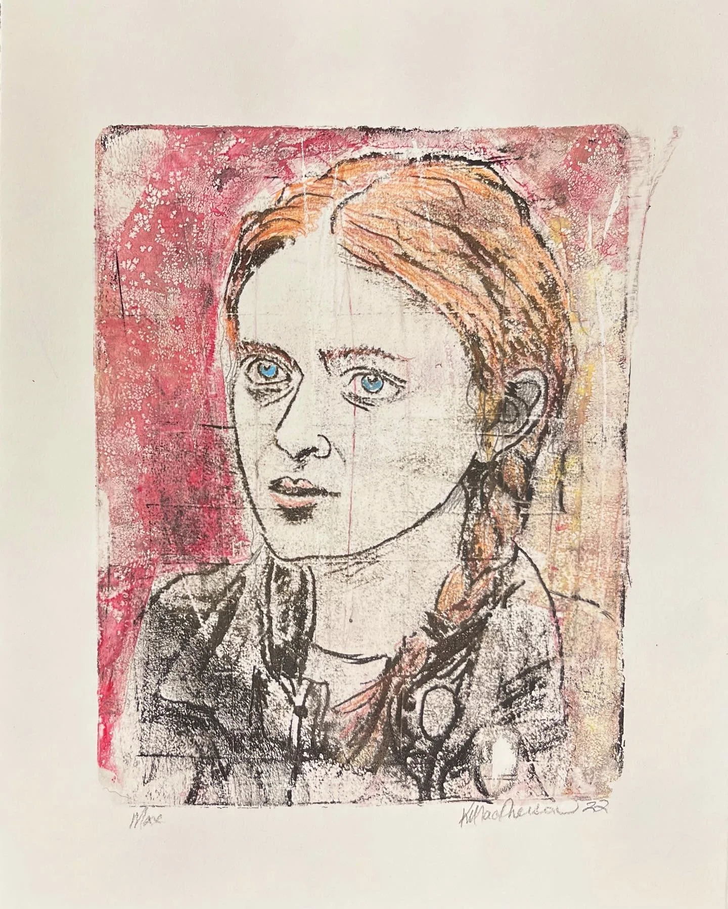 Strange gelli print experiment #gelli