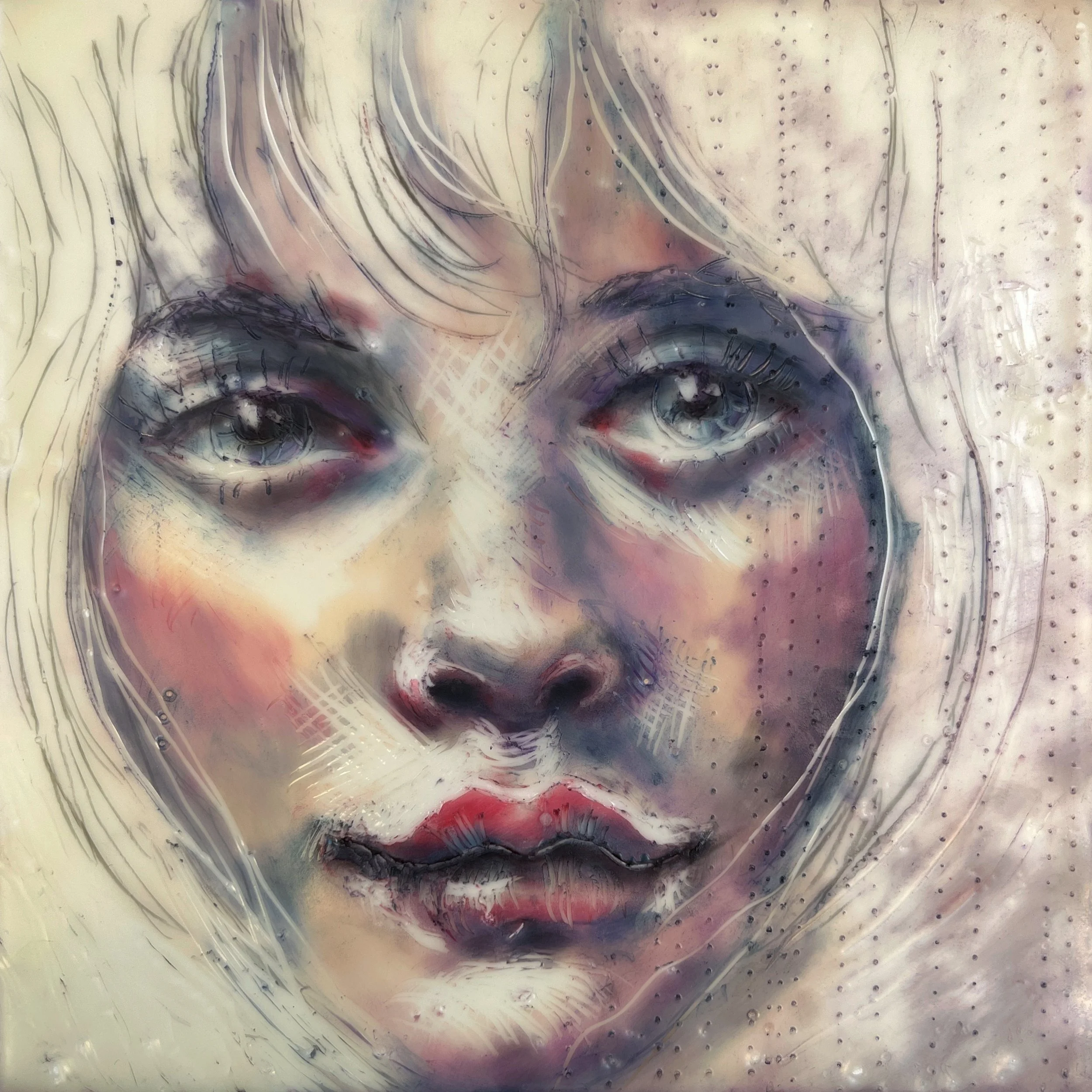 Encaustic Wax and Pan Pastel