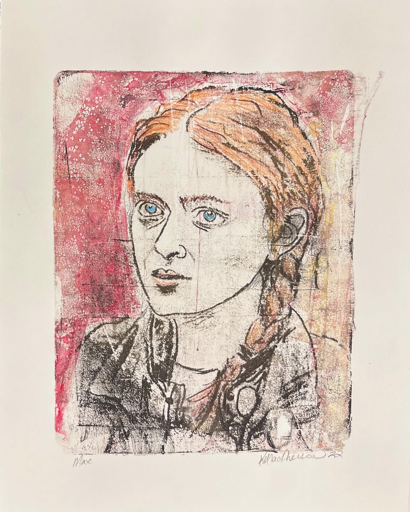 Strange gelli print experiment #gelli