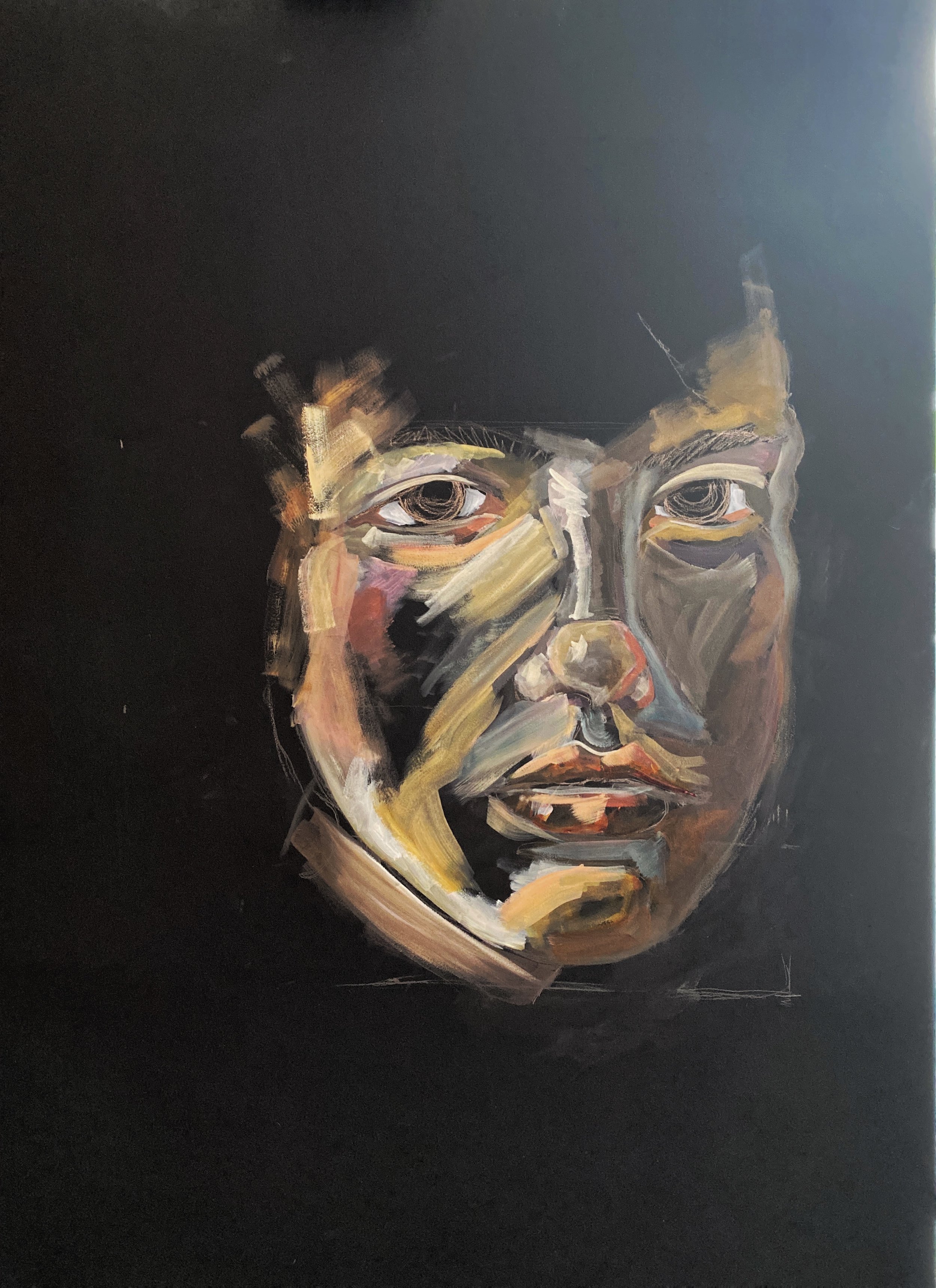 roughing in acrylic