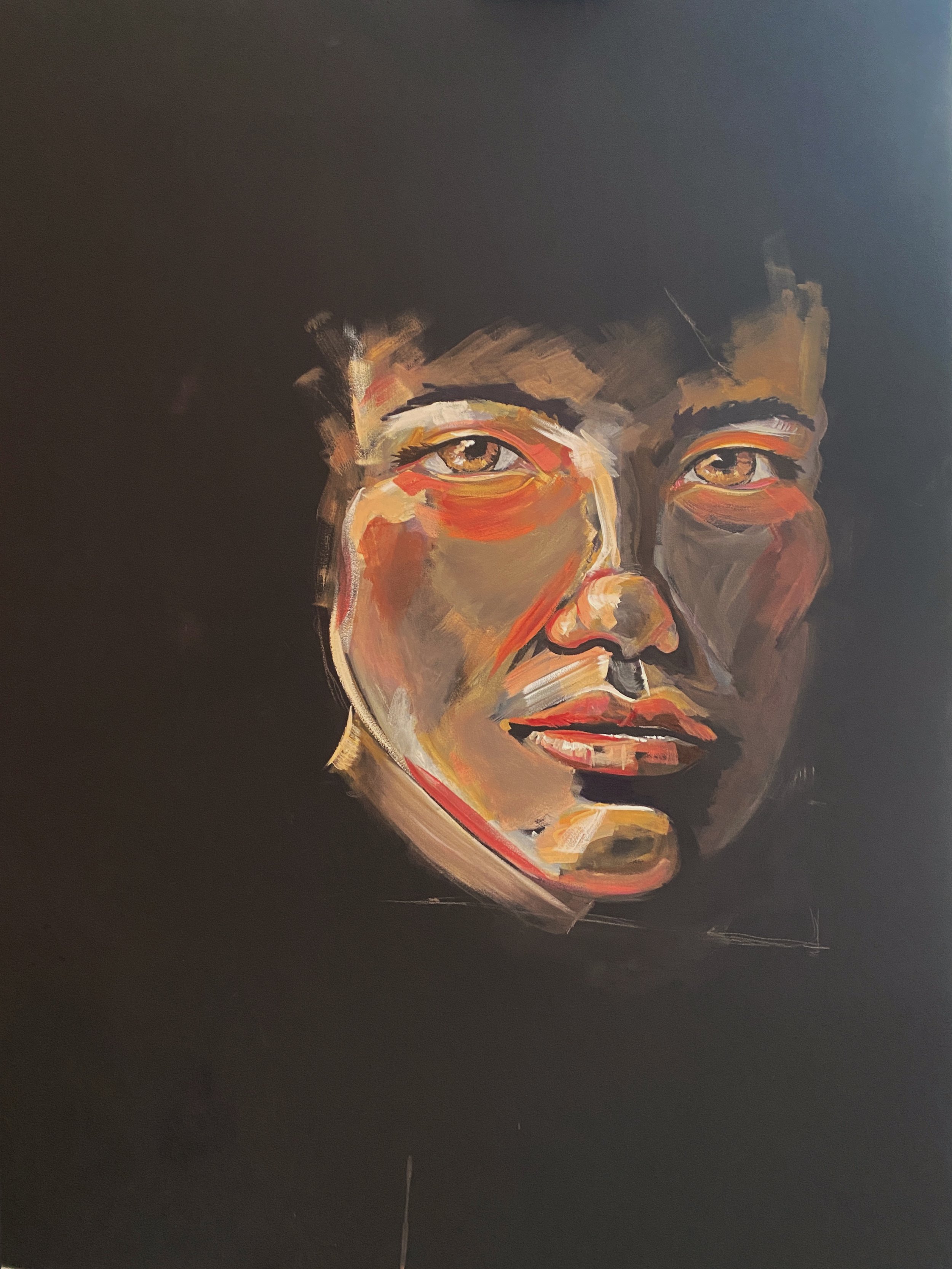 refining the painting
