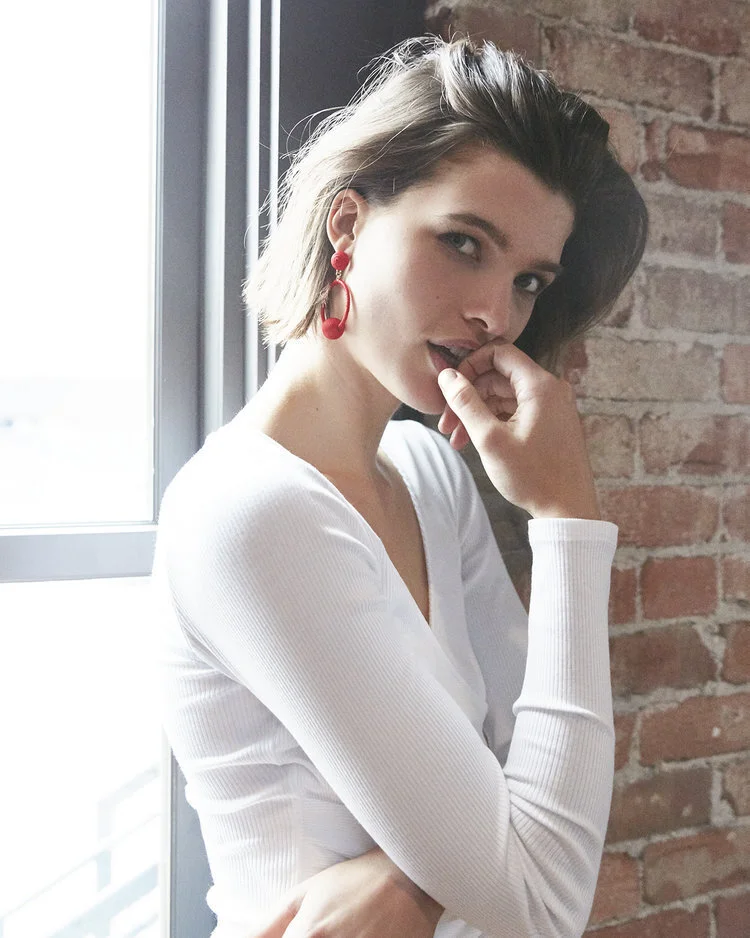 Photographer Amy Glass, model Julia Van Os, photo retouch by Glass Retouching.