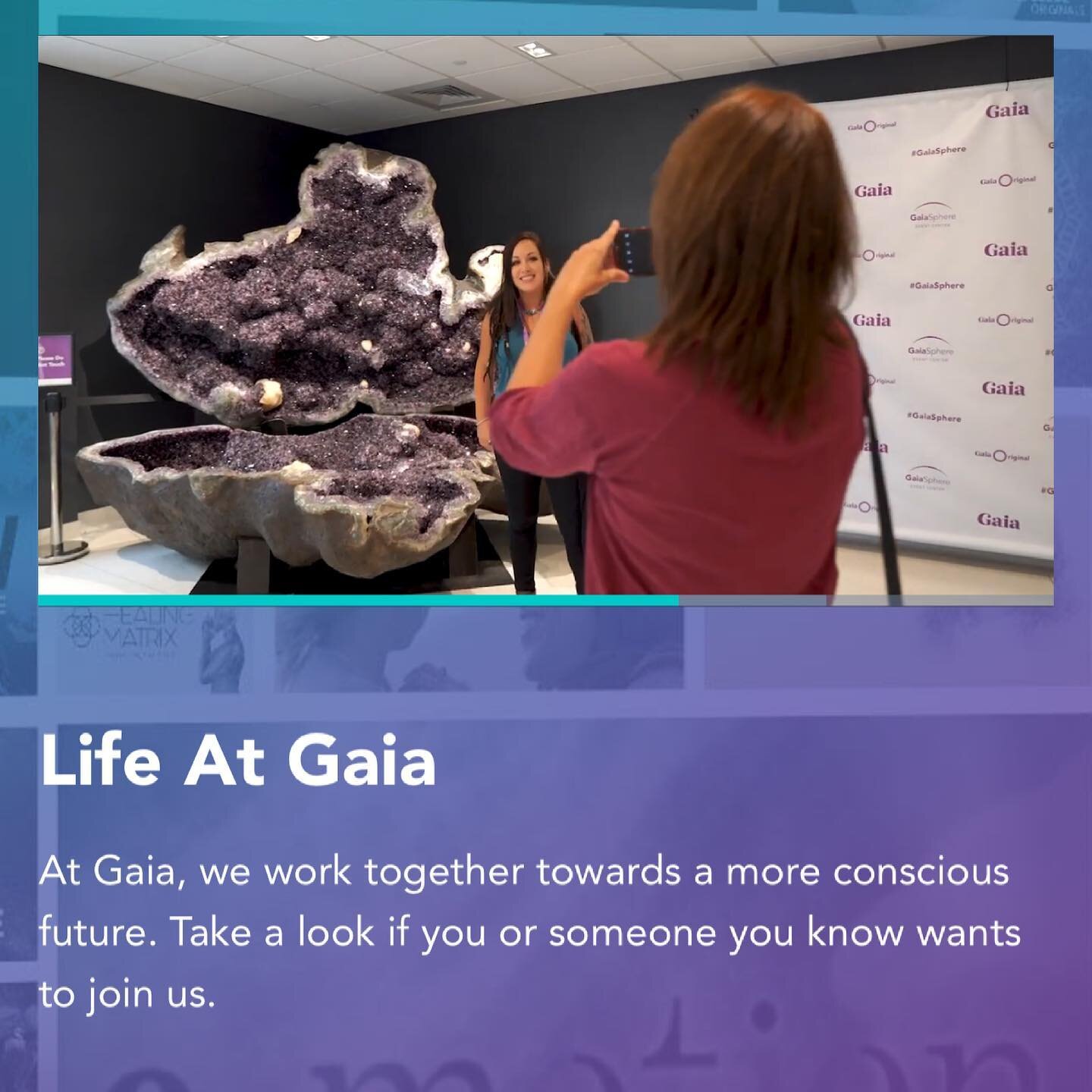 My friend sent me a message saying it was cool I was in the @wearegaia video.. I had no idea!! 💗 how cool!!! I take this as a sign to look into joining the team! I love #gaiatv #gaiaevents 💗✨💫