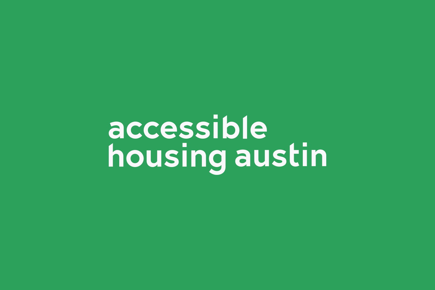 Accessible Housing Austin