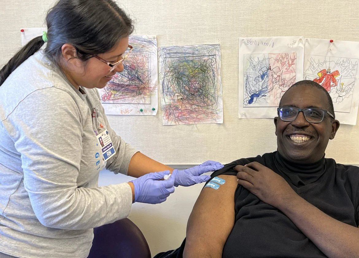 Pastor Floyd Getting Vaccinated!
