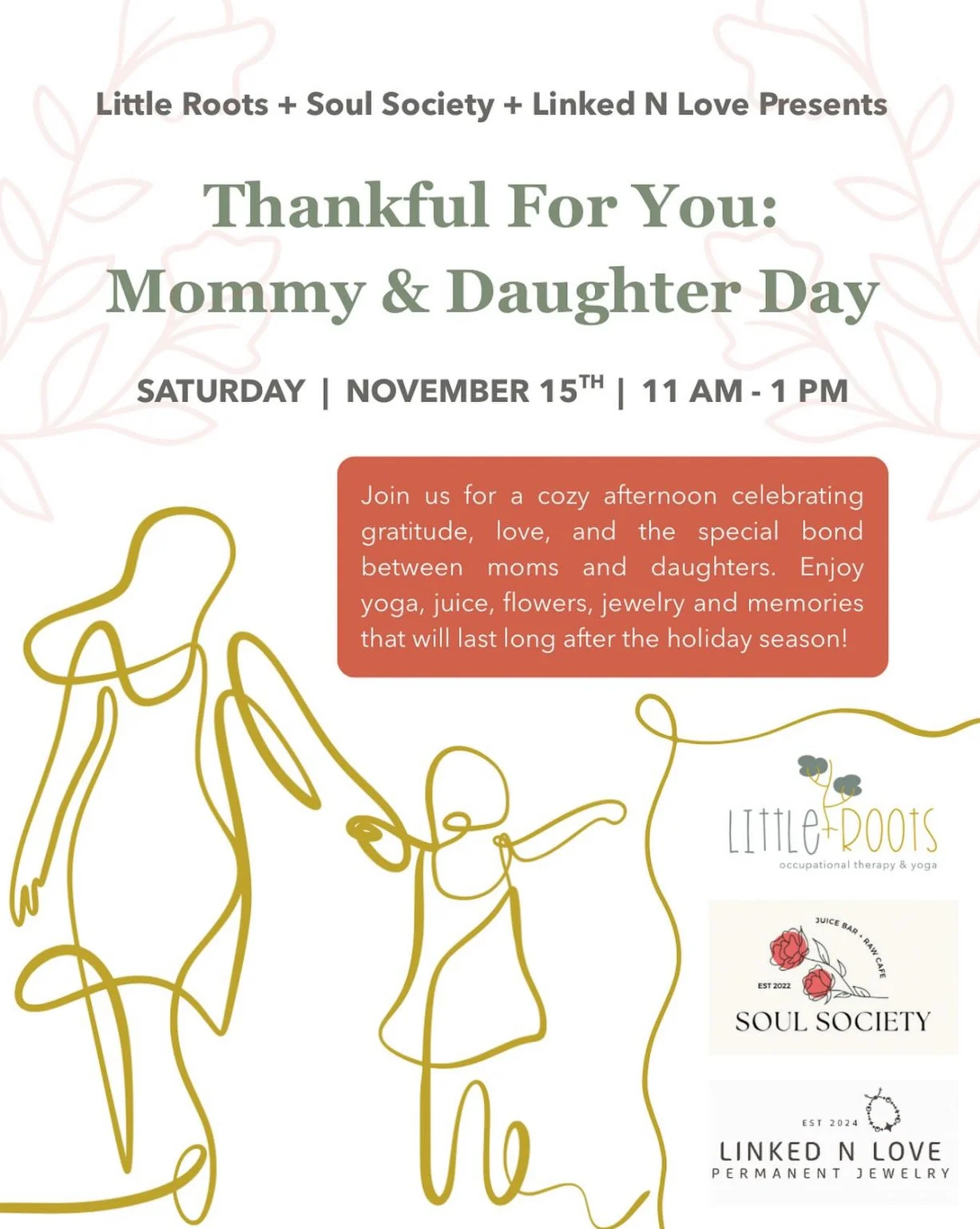 thankful for you: mommy + daughter day