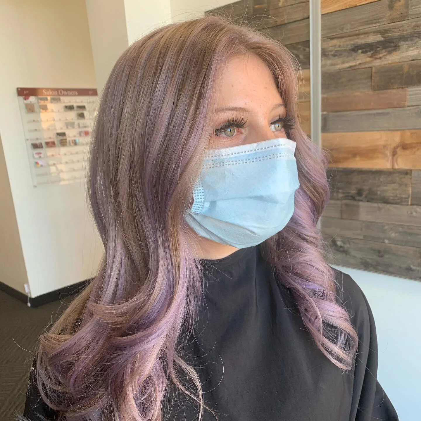 This was a fun project!!! She wanted Lilac and she got it !!