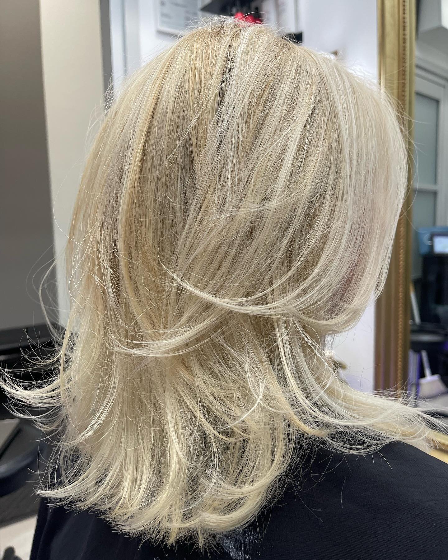 5 HOURS to see her before swipe left ⬅️. From doing her base grey coverage toning her mid  shaft and ends. Full head of balayage tone all over and cut. The out come was beautiful with the integrity of her hair staying in tact with the use of K18!!!
