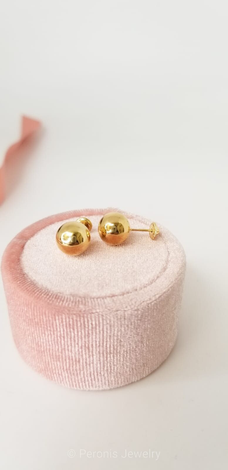18K 7MM BALL EARRINGS