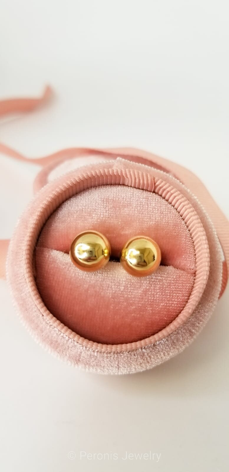 18K 8MM BALL EARRINGS