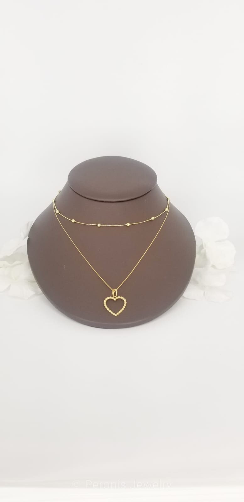 3.2MM 18K Beaded Necklace