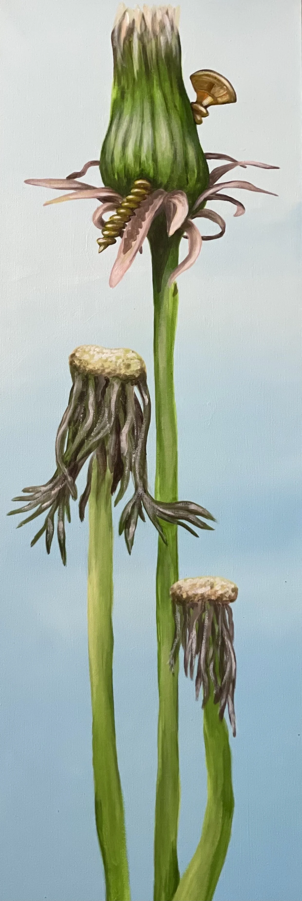 "Gently I" 12" x 36" acrylics on canvas