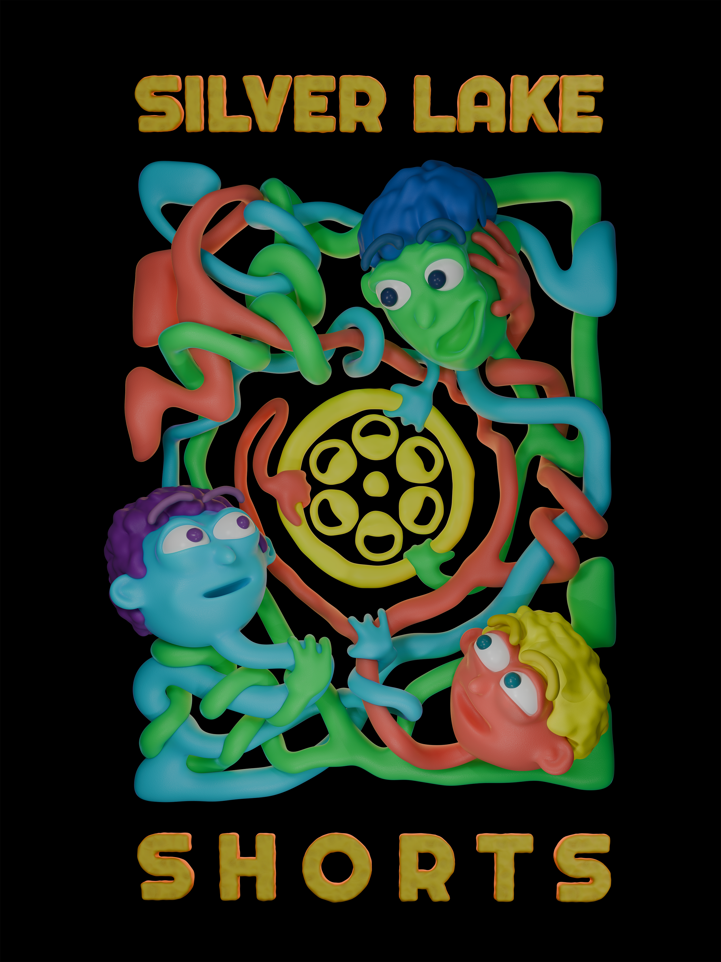 Silverlake Shorts - "Hug" T-Shirt Design