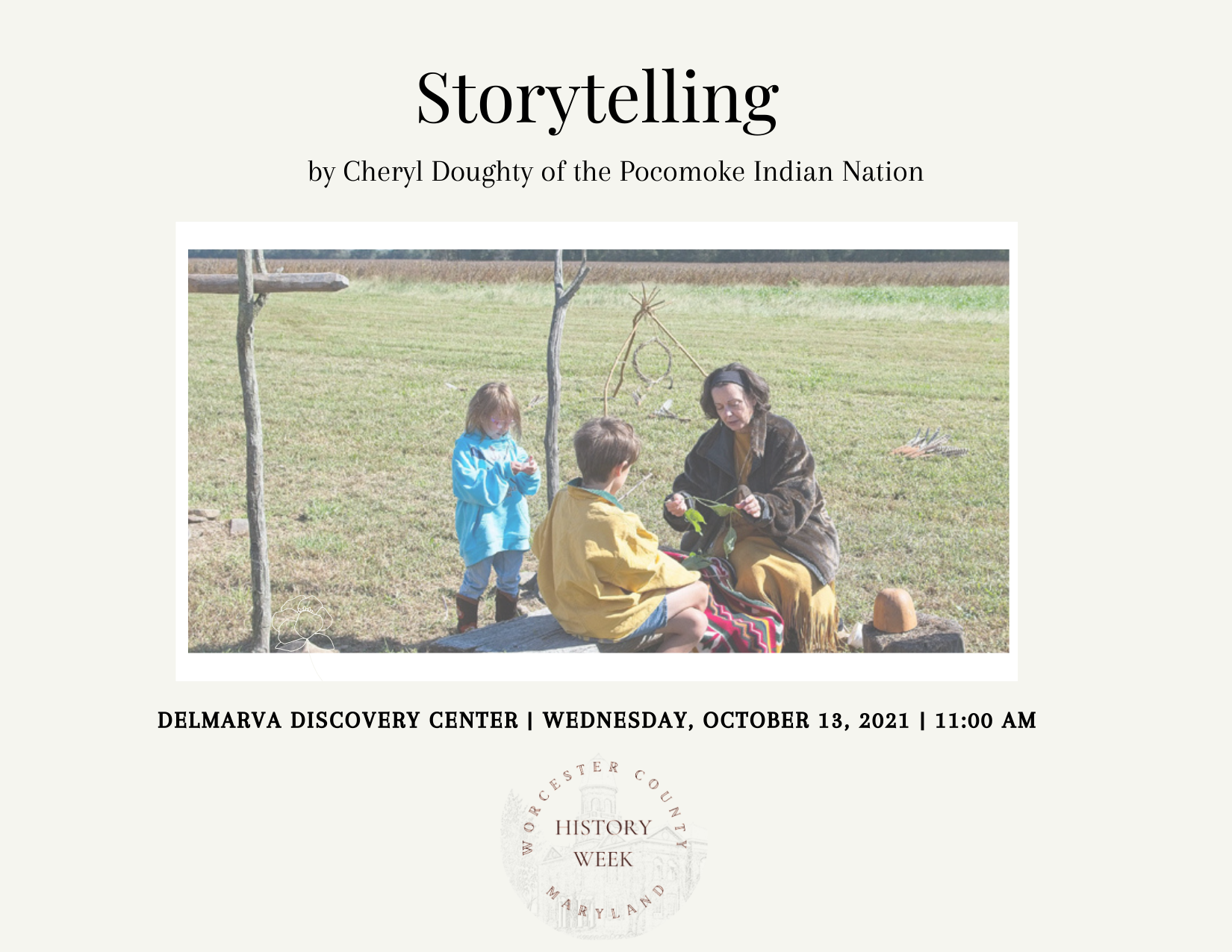 Storytelling by Cheryl Doughty of the Indian Nation — Ocean
