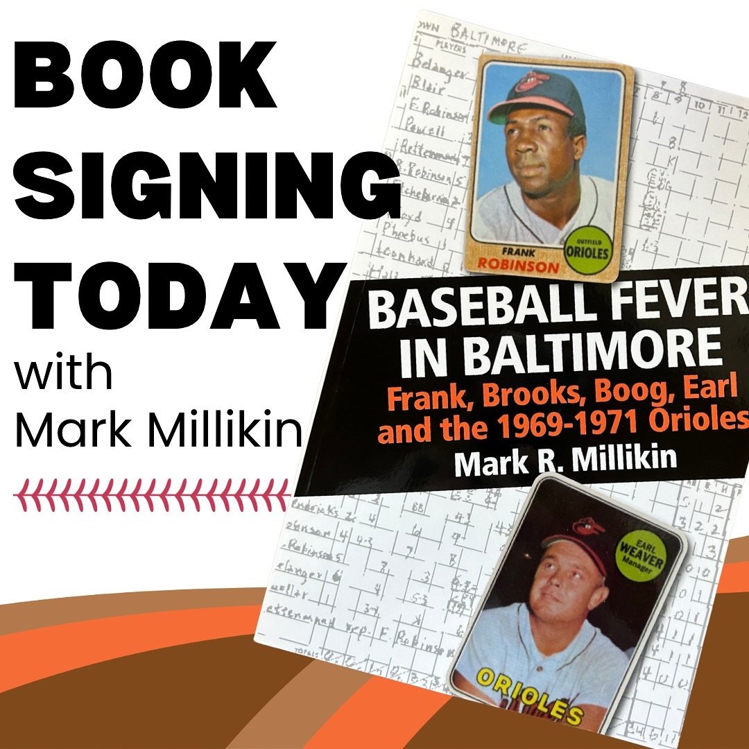 The Ocean City Life-Saving Station Museum will host a book signing for author Mark Millikin&rsquo;s newest book, &ldquo;Baseball Fever in Baltimore,&rdquo; TODAY from 11 am to 1 pm. Meet Mark and learn more about his newest book, which covers the thr