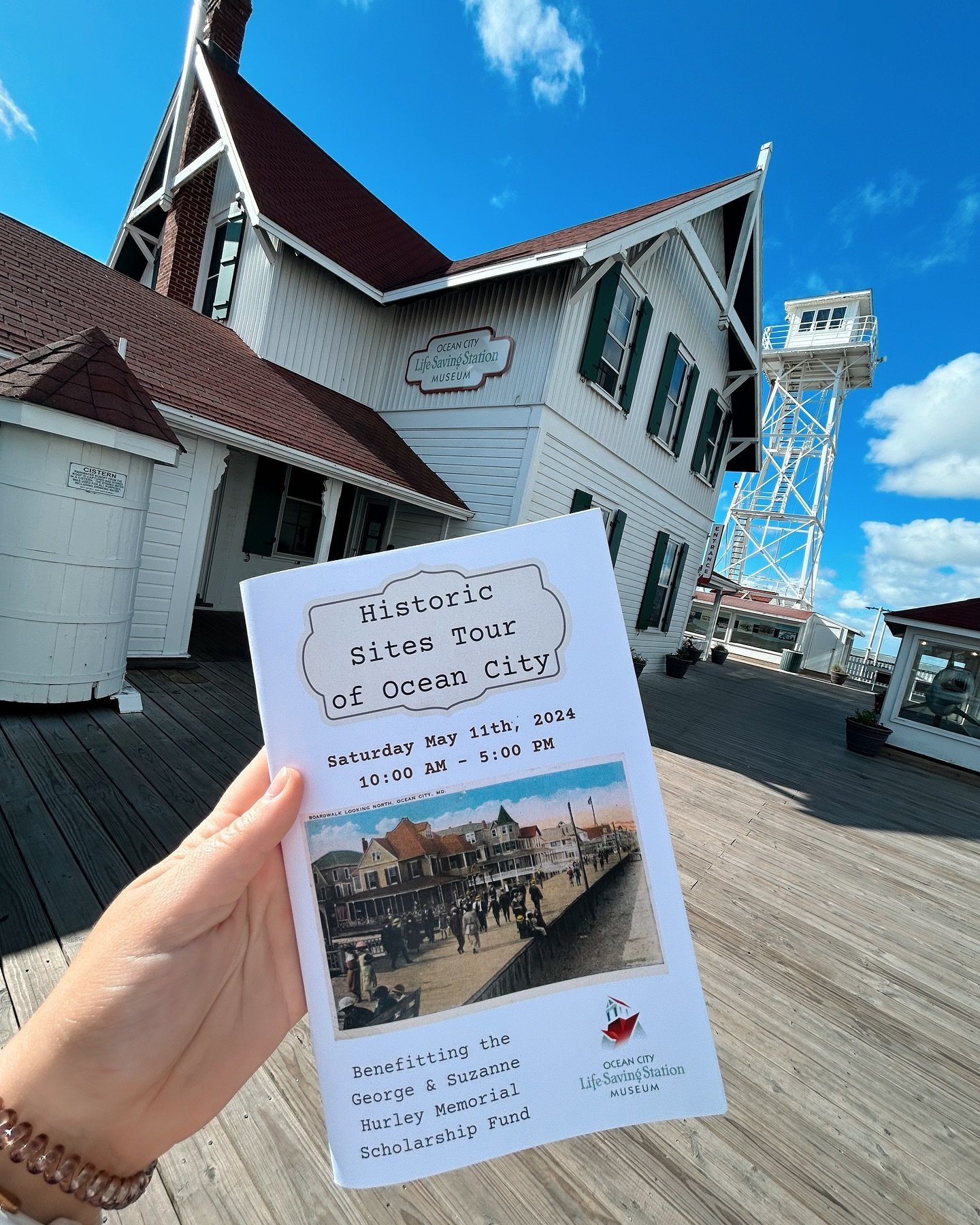 The Historic Sites Tour is taking place today! The weather is beautiful for a walk through downtown Ocean City ☀️ Tickets are still available for the Historic Sites Tour and slots are still available for the guided tours 🎟️ purchase your tickets fro