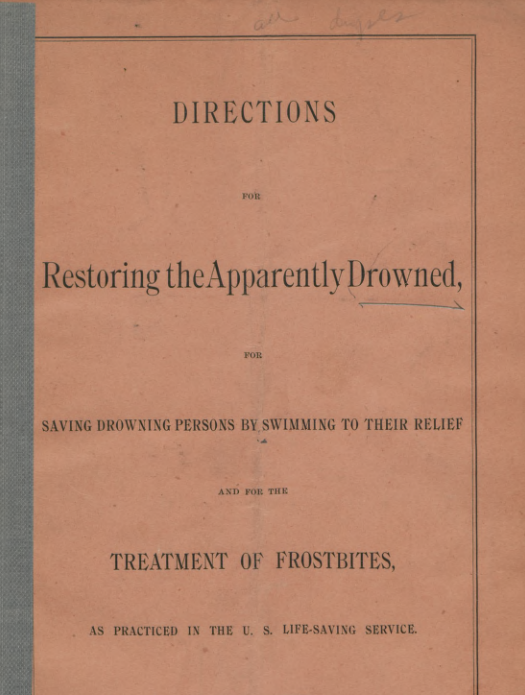 Directions for Restoring the Apparently Drowned, 1899