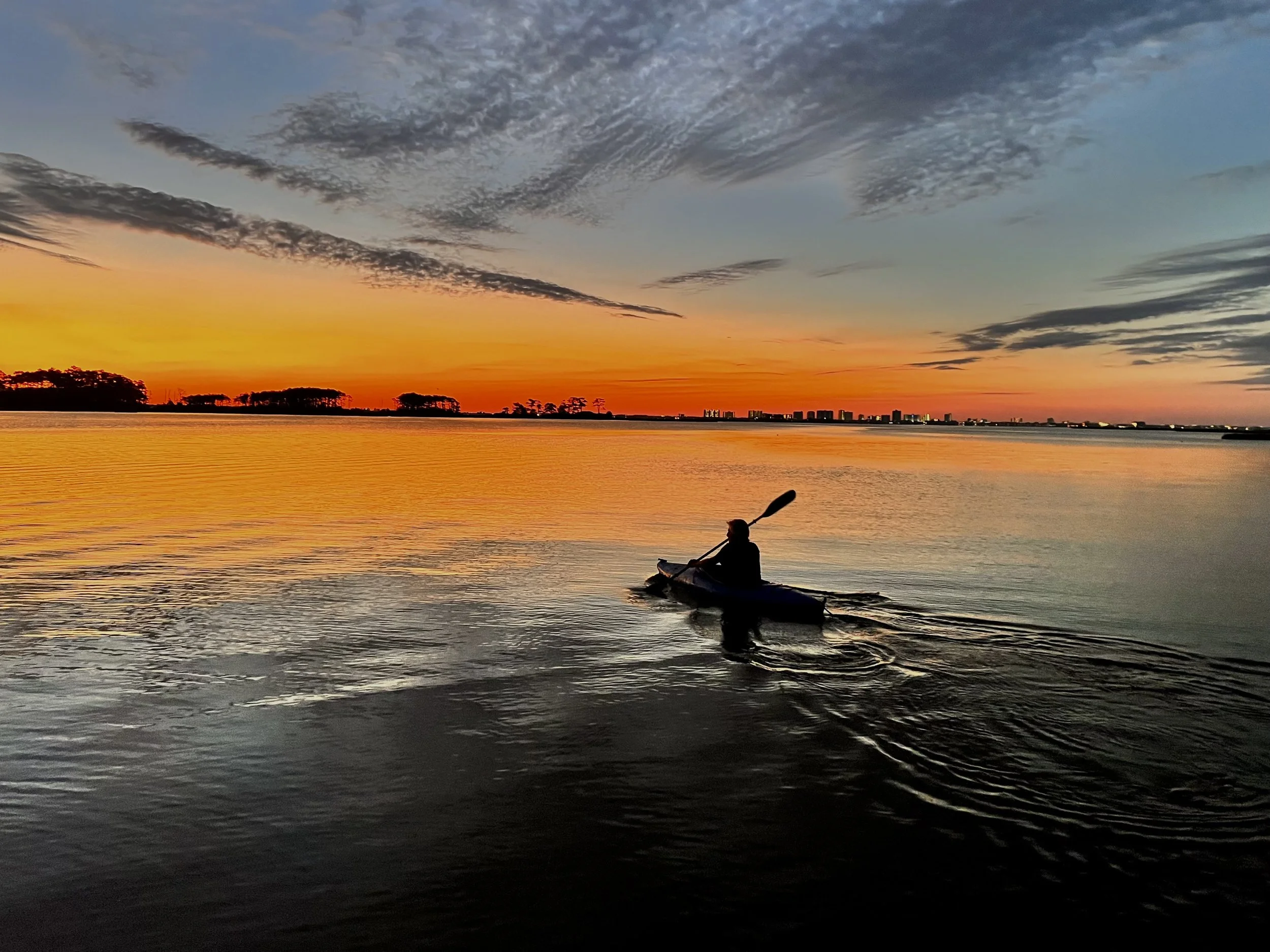 Ocean City/Assateague Bay Sunset Category: "On My Way to OC Early Morning" by Barbara Freimuth. Photo Description: The beauty and serenity of the Assawoman bay can't be put into words. Judge's Notes: A beautifully balanced composition, with excellent