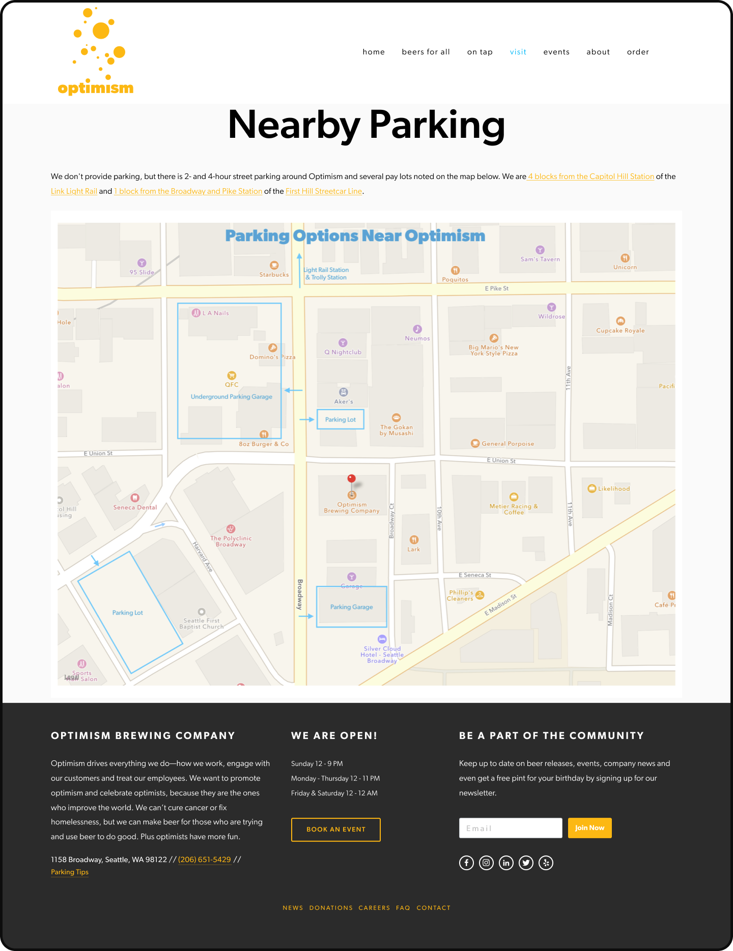 Old - parking info