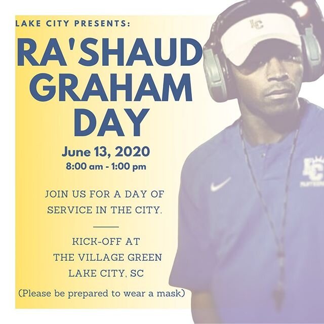 In 2017, Ra&rsquo;Shaud was awarded with a proclamation from the city naming June 14th &ldquo;Ra&rsquo;Shaud Graham Day.&rdquo; Ra&rsquo;Shaud was serious about being a Servant Leader in every community he touched, but this was especially true in his