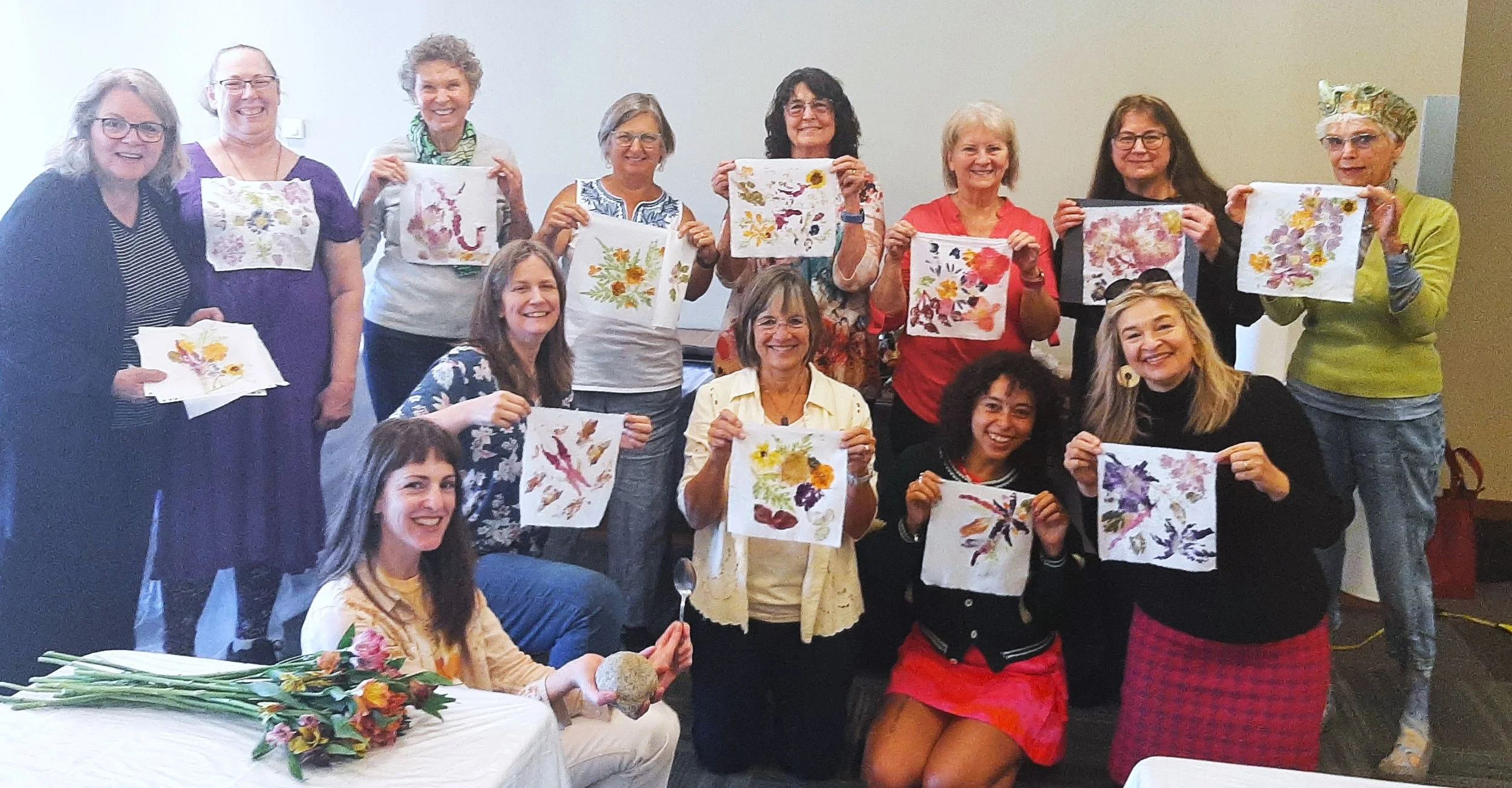 quiltfiberartfest 2023 flower pounding.jpg