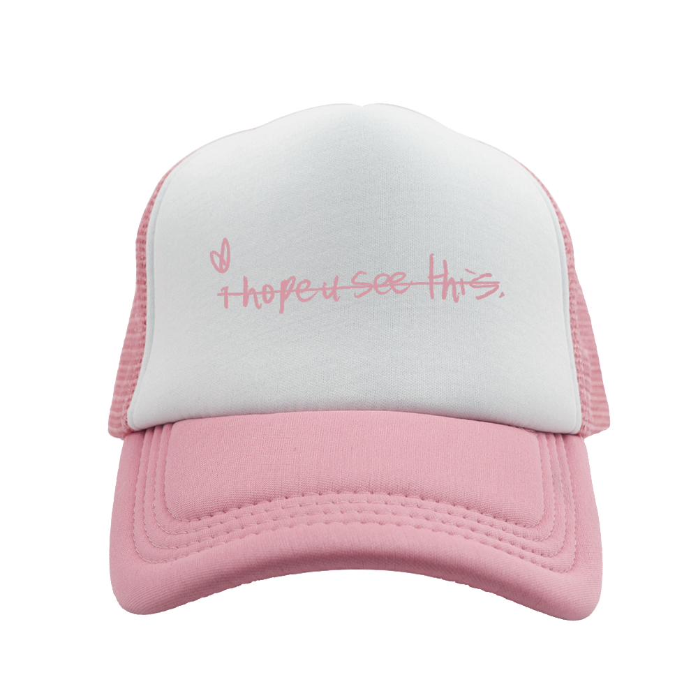 I Hope U See This Embroidered Trucker Hat Thuy